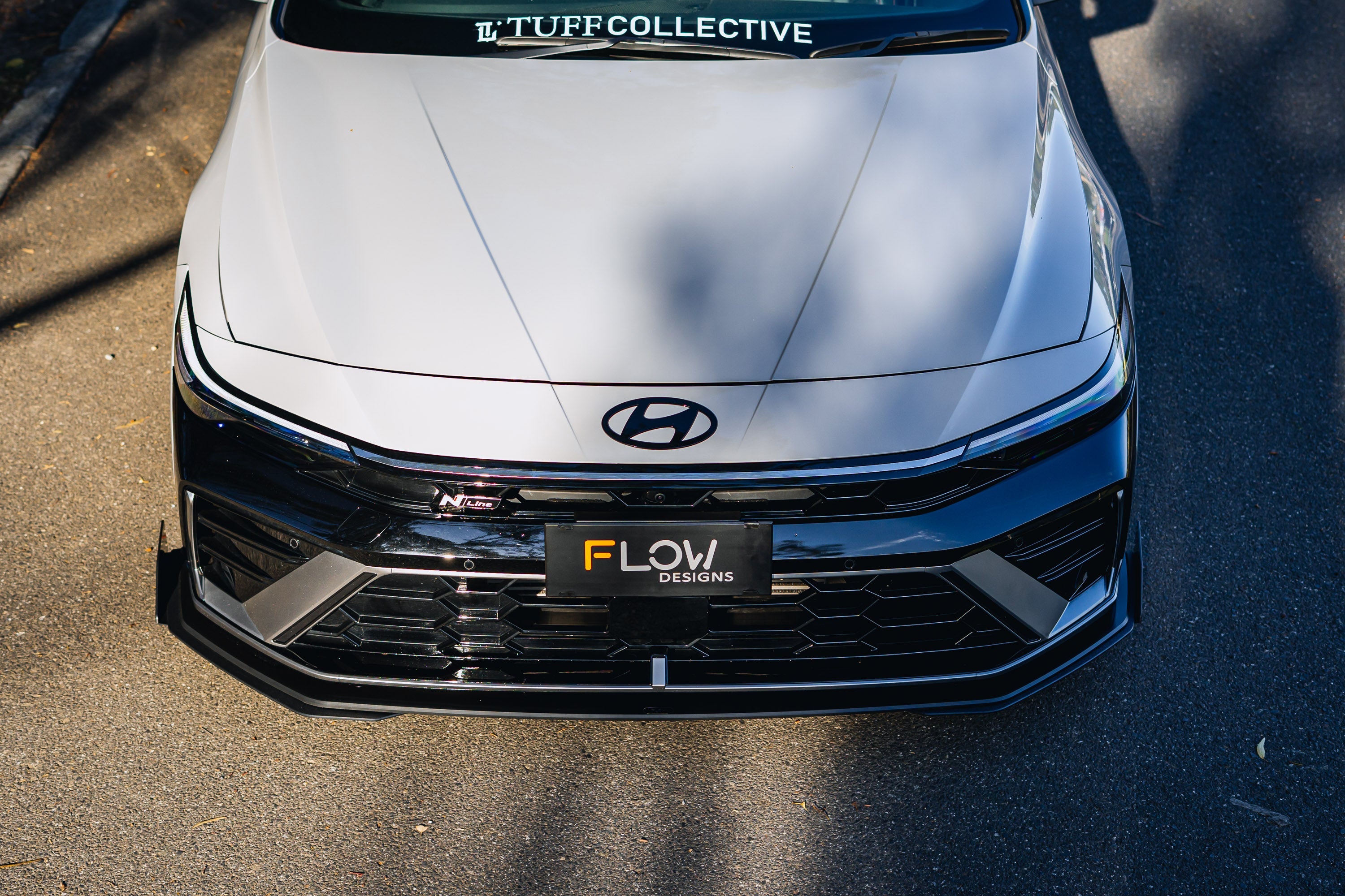 Hyundai CN7 V2 i30 N-Line Sedan FL 2025 Front Lip Splitter & Mounting Brackets (Pair)