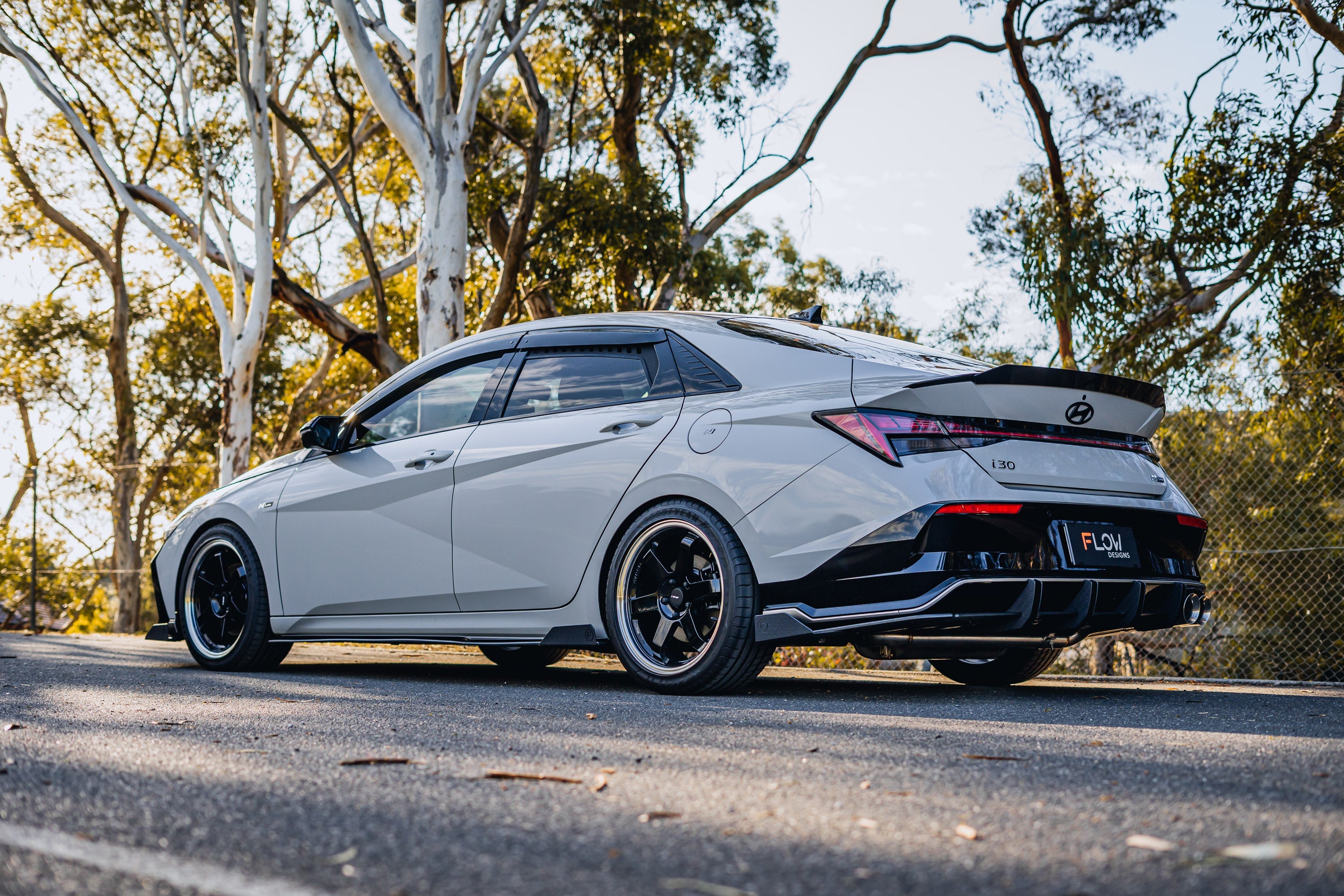 Hyundai CN7 V2 i30 N-Line Sedan FL 2025 Flow-Lock Rear Diffuser