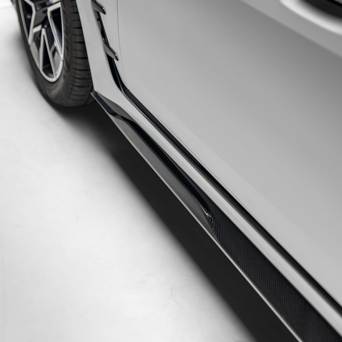 Sooqoo Pre Pregged Dry Carbon Fiber Side Skirt for BMW i4 Series G26 2021+