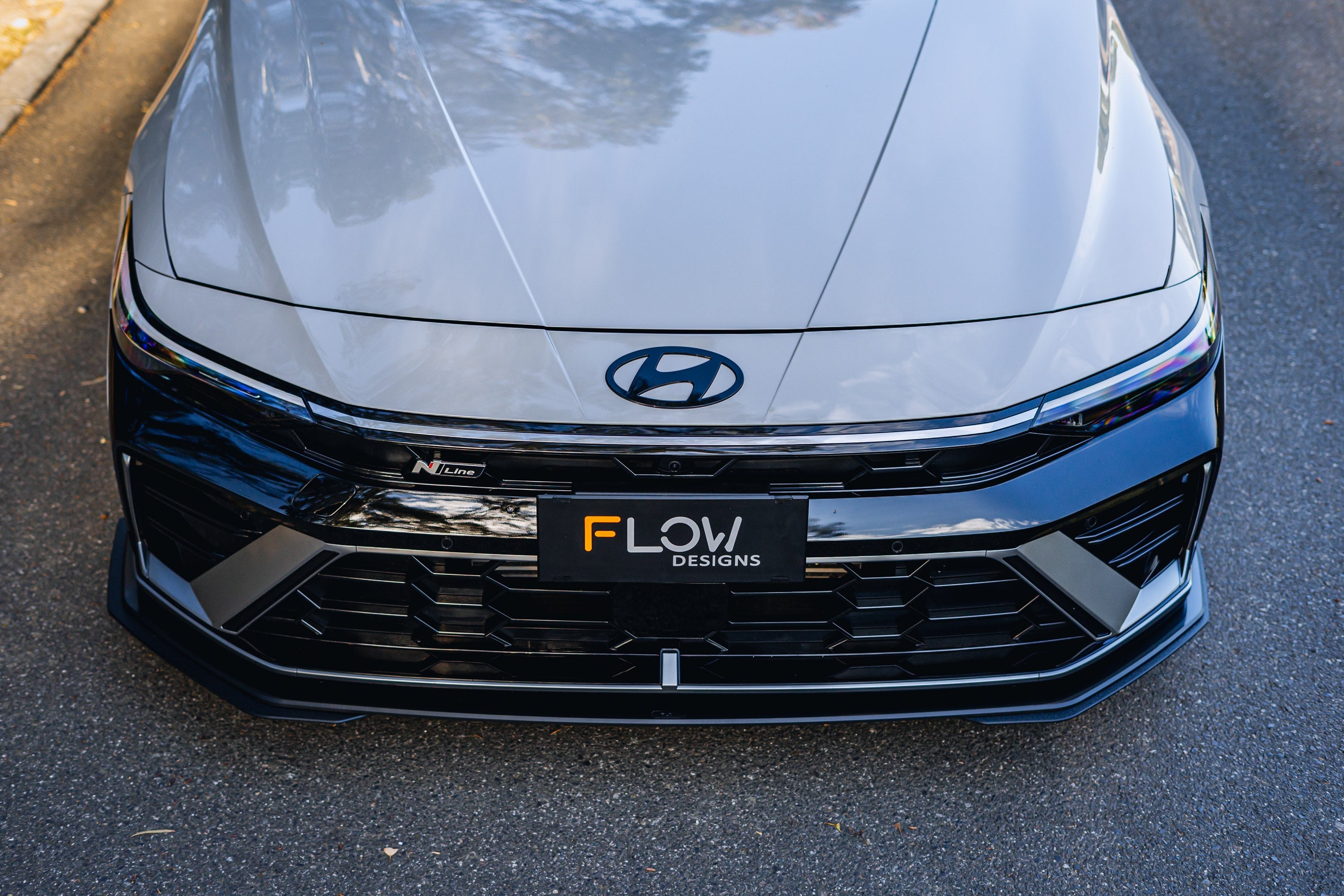 Hyundai CN7 V2 i30 N-Line Sedan FL 2025 Front Lip Splitter Extensions (Pair)
