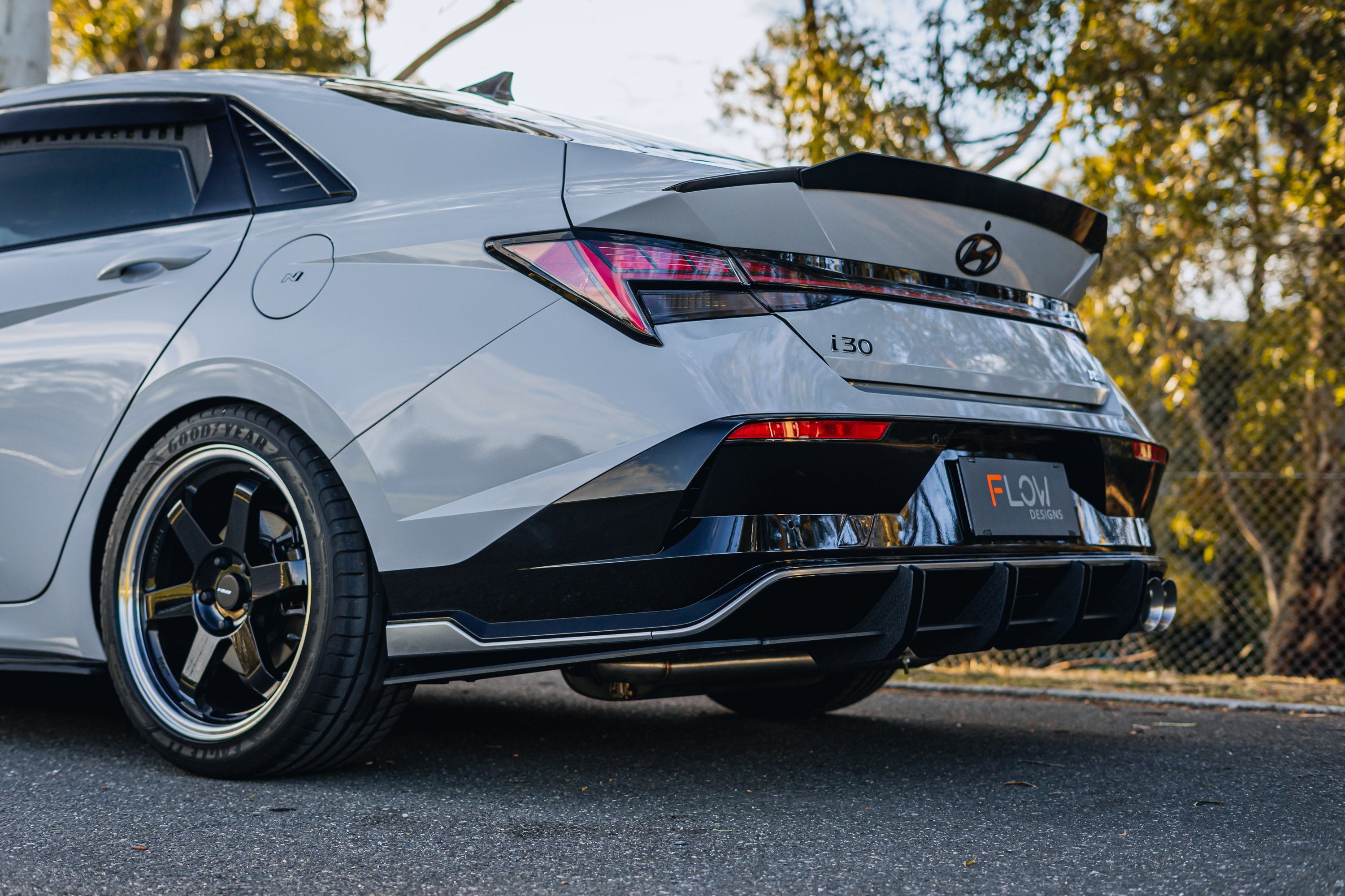 Hyundai CN7 V2 i30 N-Line Sedan FL 2025 Rear Spats (Pair)