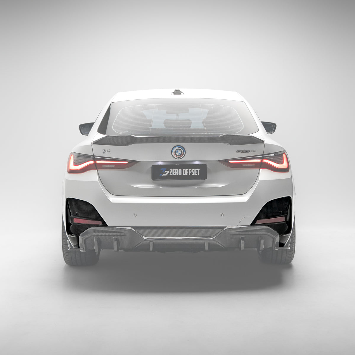 Sooqoo Pre Pregged Dry Carbon Fiber Rear Bumper Trim for BMW 4 Series G26