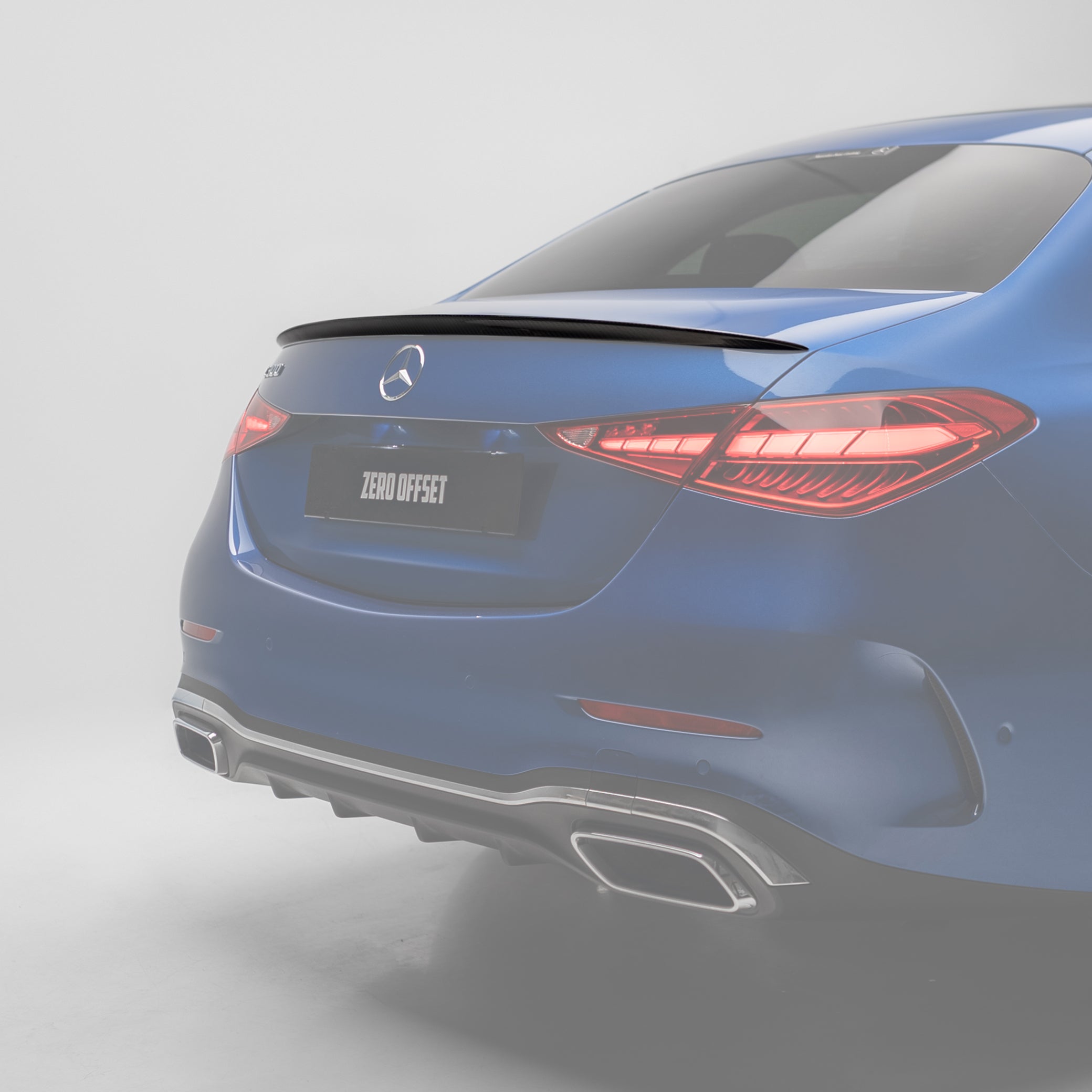 OEM Style Pre Pregged Dry Carbon Fiber Spoiler for Mercedes-Benz  C Class W206 Sedan 2021+