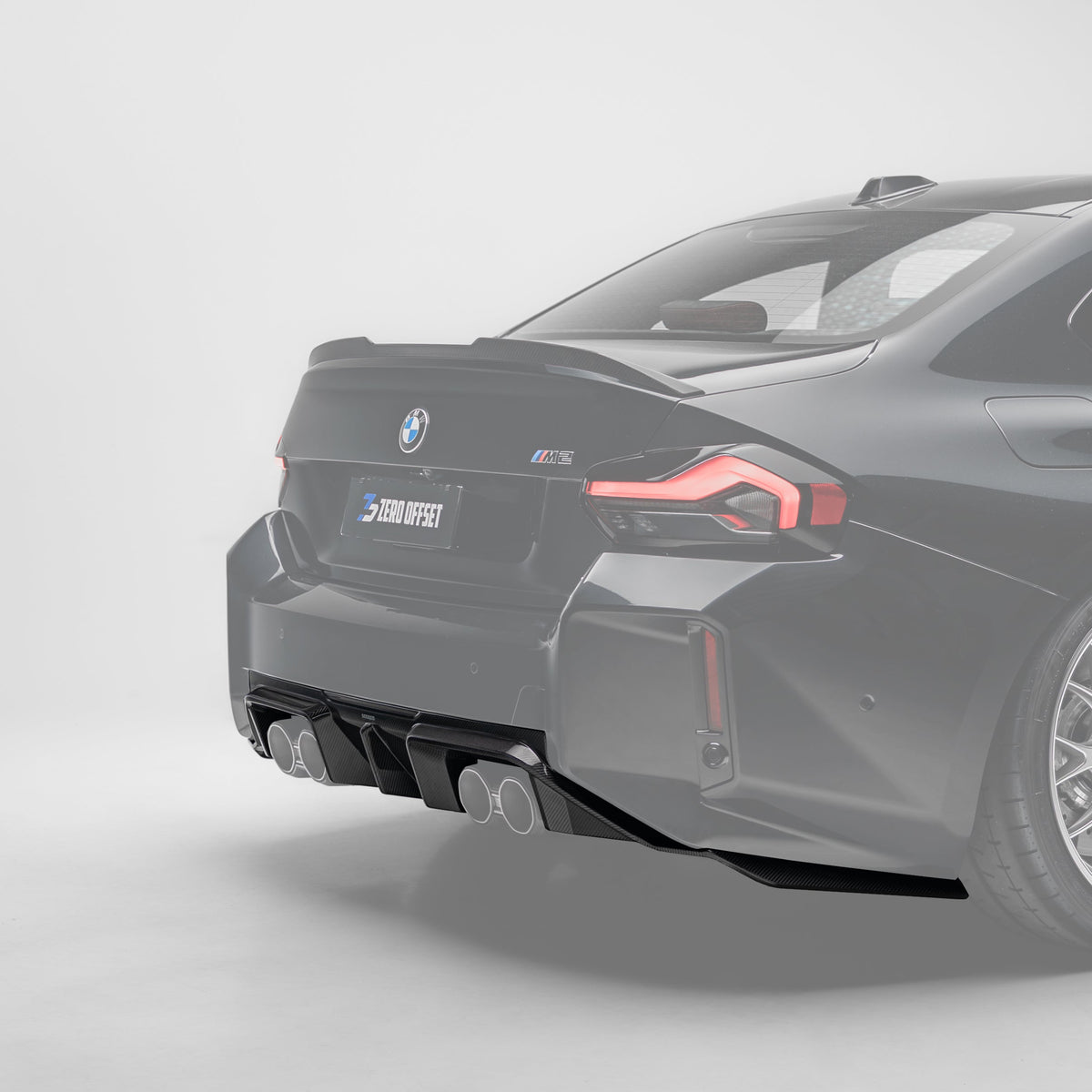Sooqoo Pre Pregged Dry Carbon Fiber Rear Diffuser Type B for BMW M2 G87 2023+
