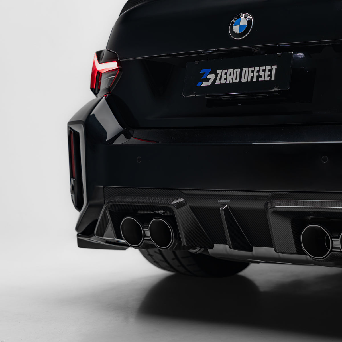 Sooqoo Pre Pregged Dry Carbon Fiber Rear Diffuser Type B for BMW M2 G87 2023+