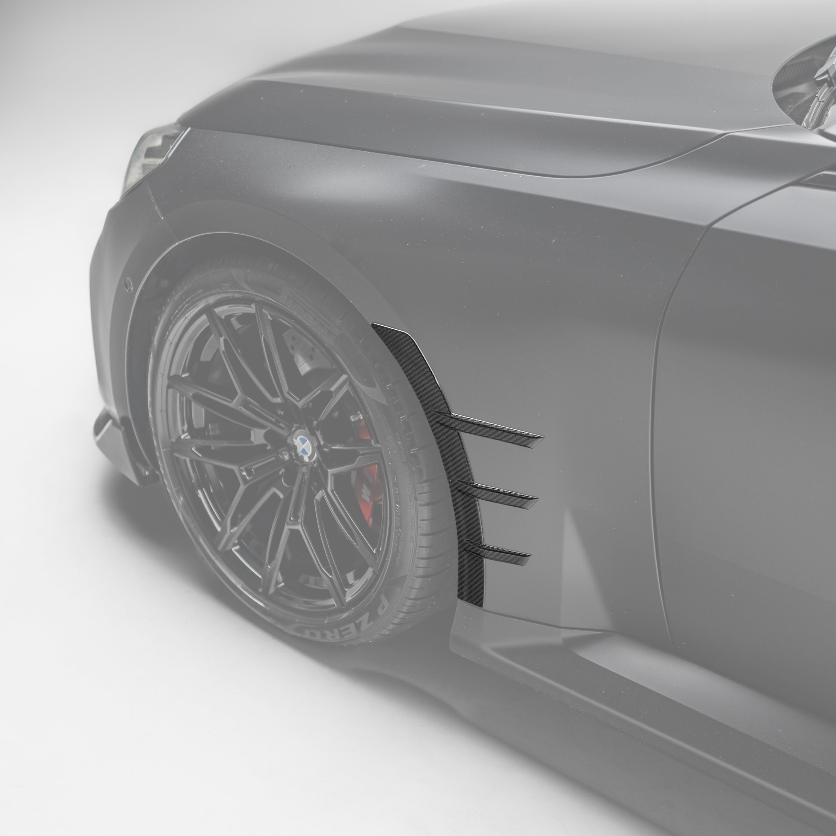 M Performance Style Pre Pregged Dry Carbon Fiber Front Fender Arch Trim Set for BMW M2 G87 2023+