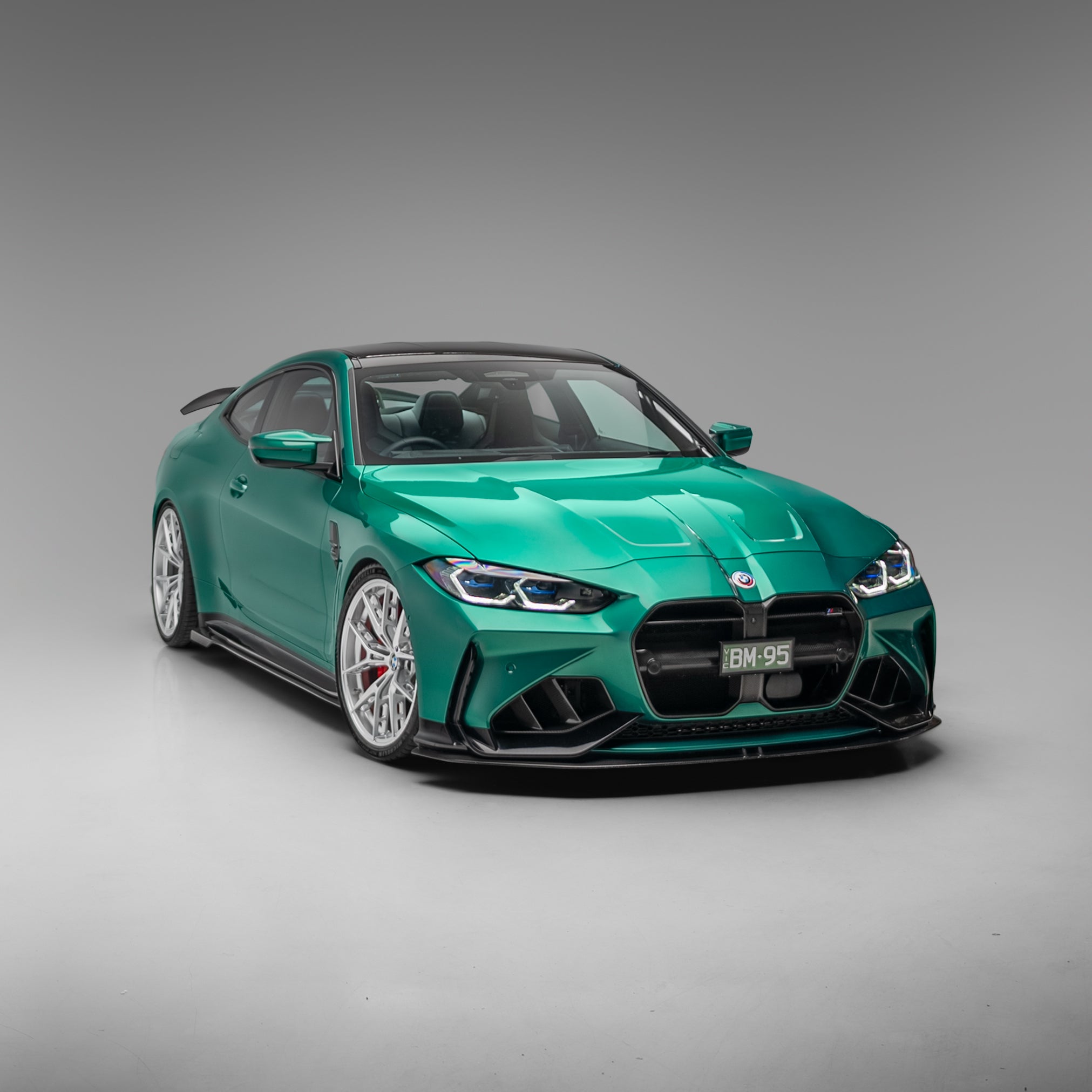 BMW G80 G81 M3/G82 G83 M4 Front Bumper Dry Carbon Fiber Grille & Duct Vents for ADRO Front Bumper 2020+