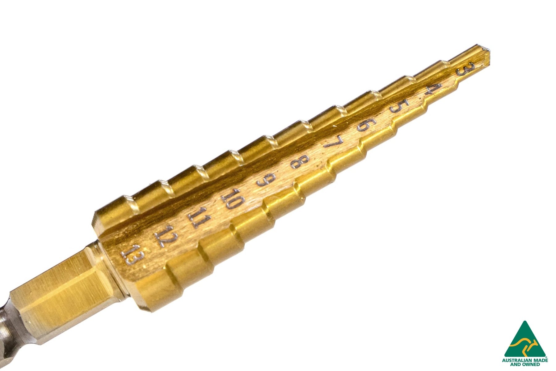 Metric Step Drill Bit : HSS Titanium Coated 3mm â€“ 13mm
