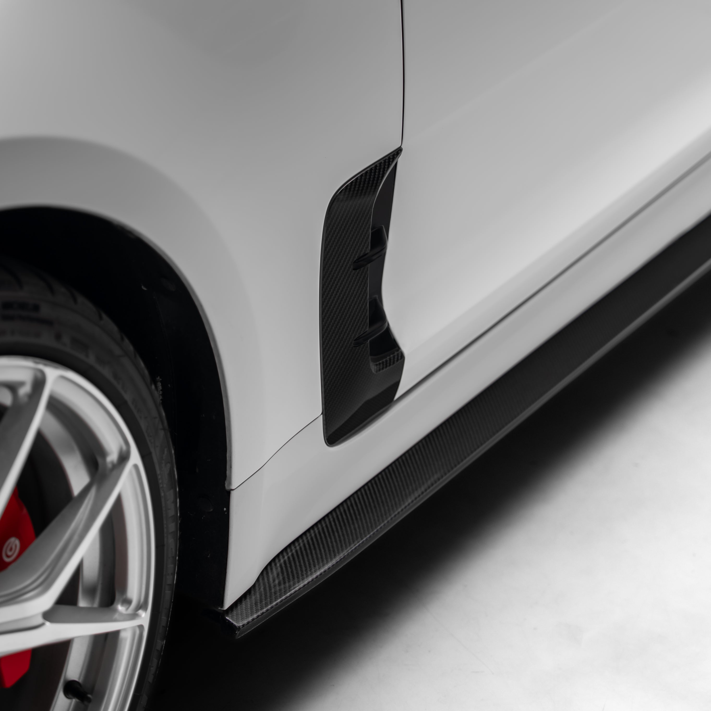 Kia Stinger Carbon Fiber Side Skirts V3 2018-2023
