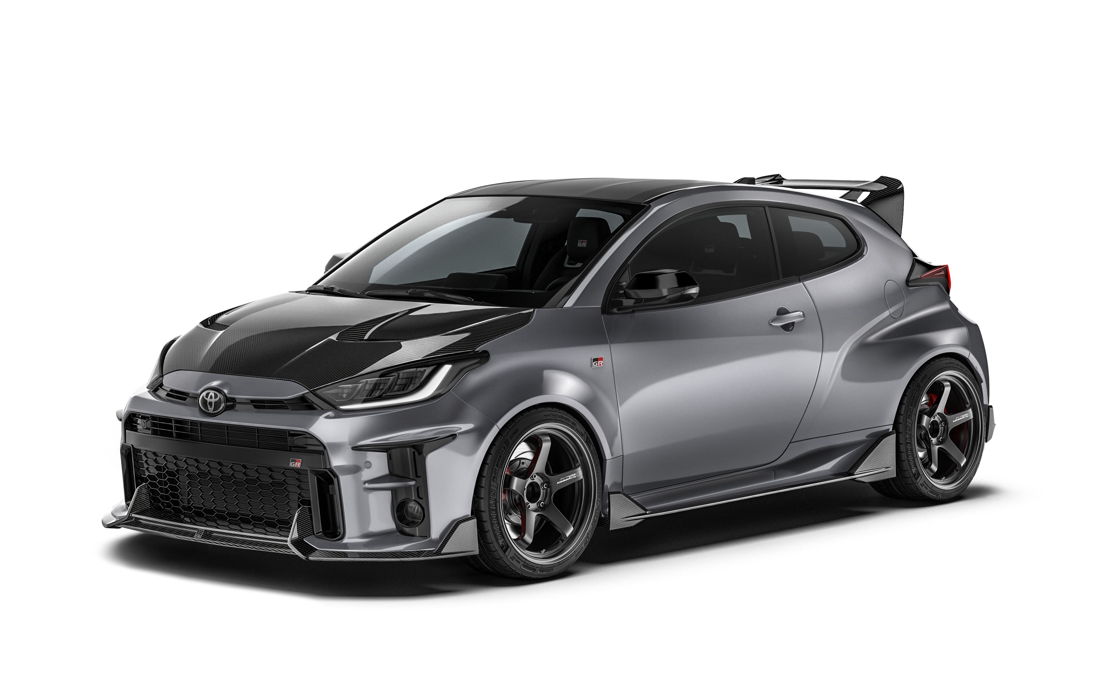 Carbon Fiber Full Lip Kit Bundle for Toyota GR Yaris Gen 1 2020-2024