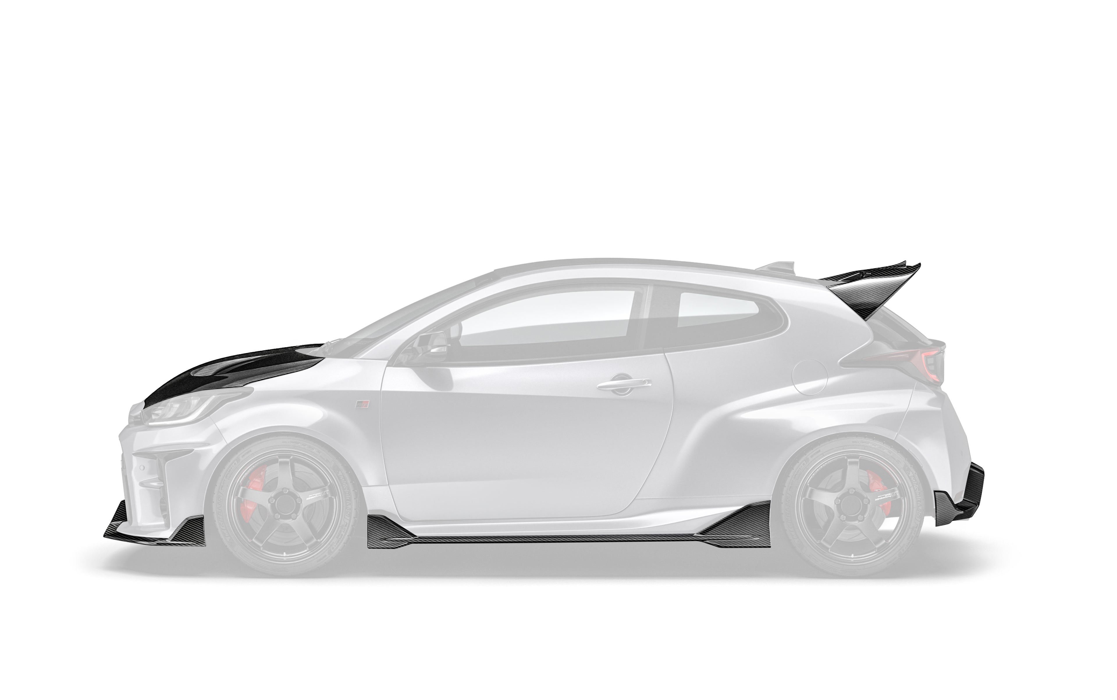 Carbon Fiber Full Lip Kit Bundle for Toyota GR Yaris Gen 1 2020-2024