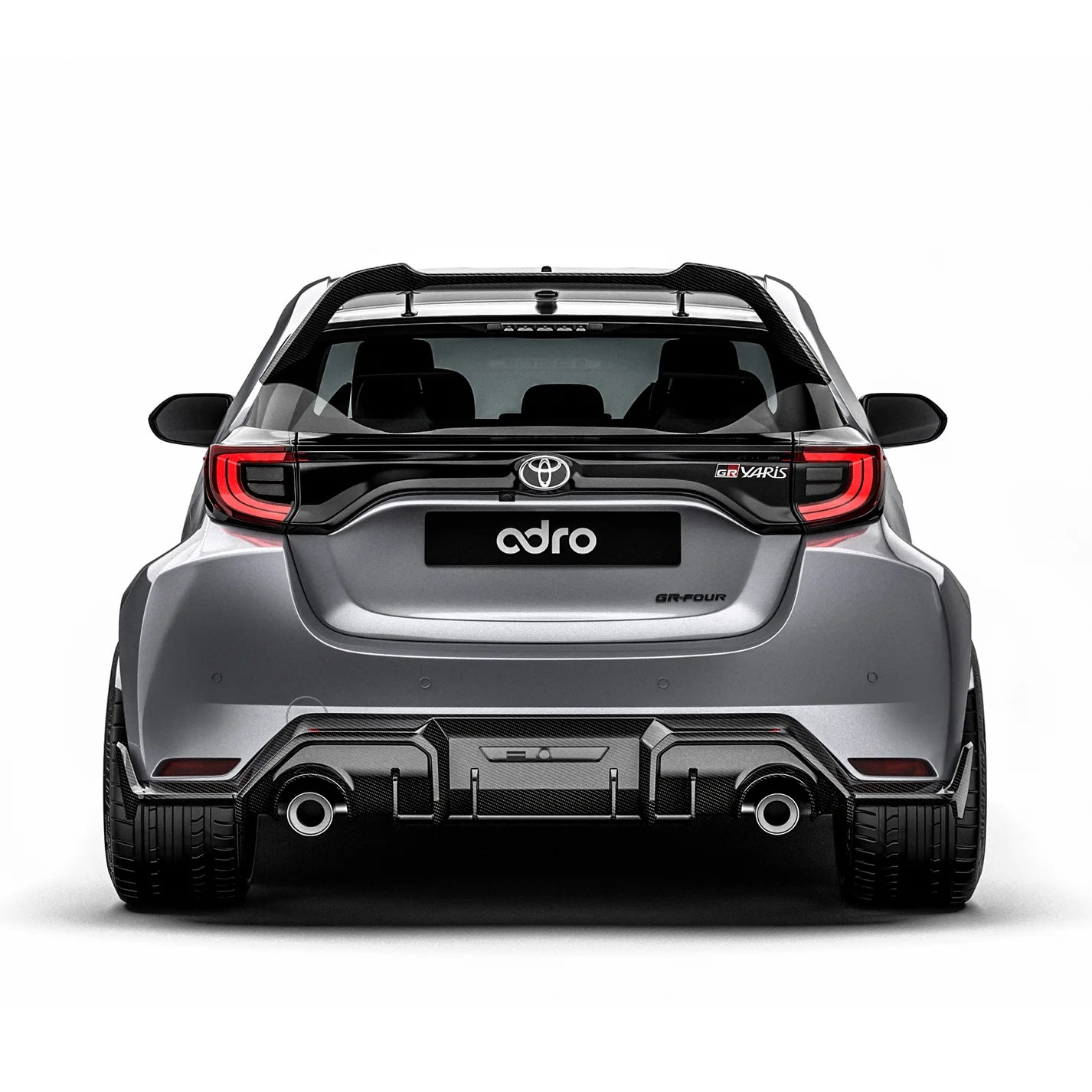 Carbon Fiber Rear Diffuser for Toyota GR Yaris 2020-2024