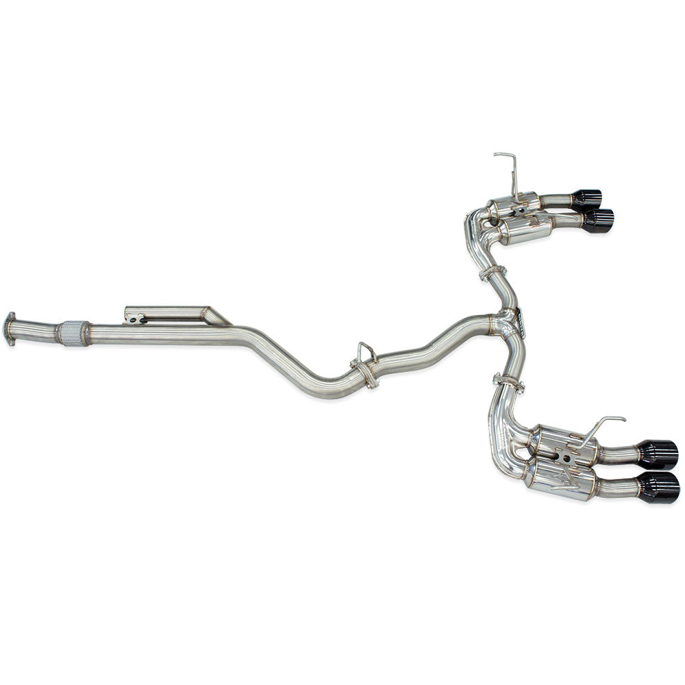 R400 "Signature Edition" Cat Back Exhaust w/Black Tips - Subaru WRX VB 22+