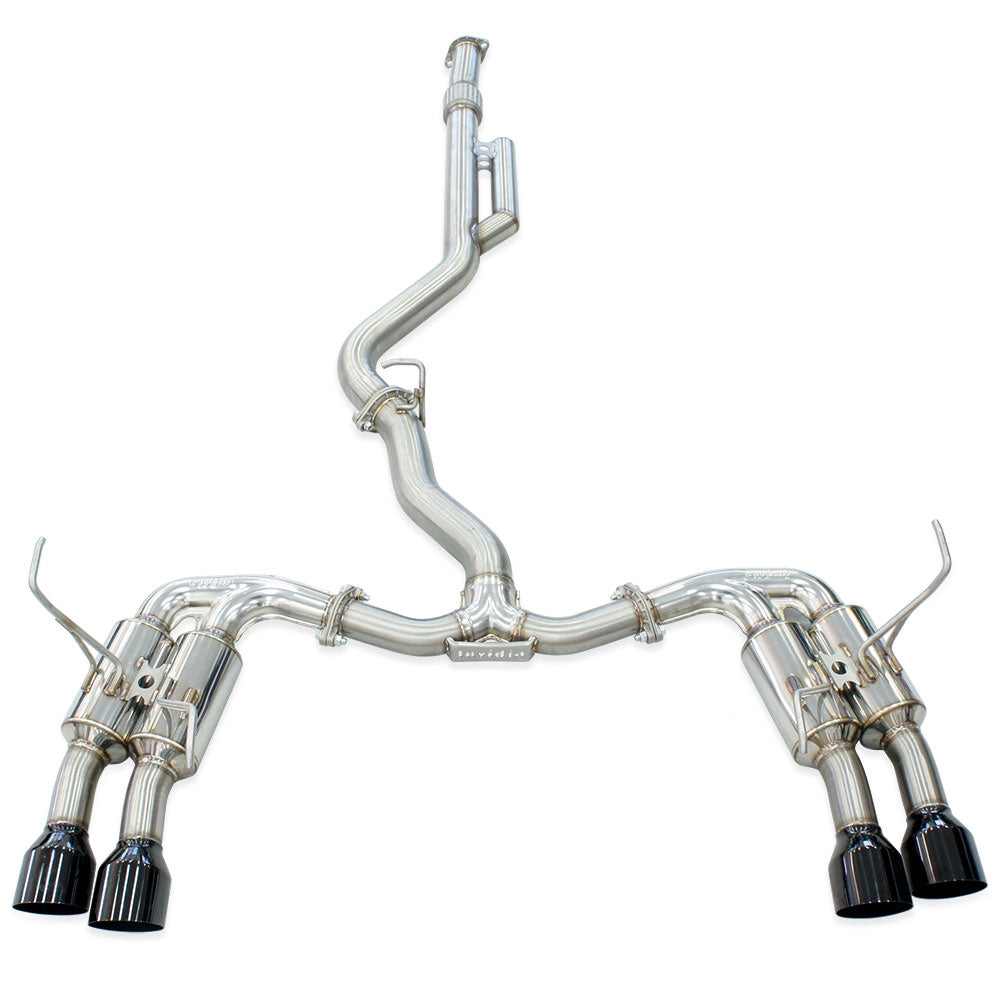 R400 "Signature Edition" Cat Back Exhaust w/Black Tips - Subaru WRX VB 22+