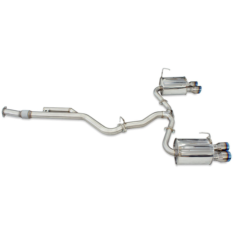 Q300 Cat Back Exhaust with Tri Rolled Tips - Subaru WRX VB 22+