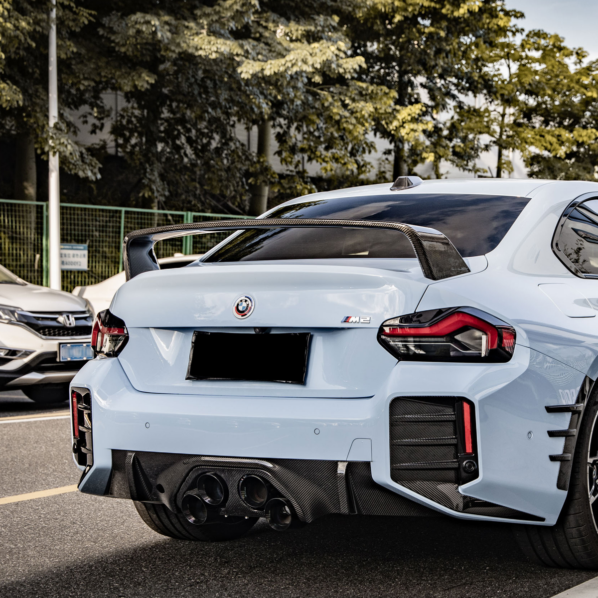 M Performance Style Pre Pregged Dry Carbon Fiber Rear Diffuser for BMW