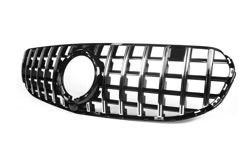 AMG Panamericana Style Grille for Mercedes GLC Class X253/C253 Coupe (Without Camera) 19-22 - Sliver
