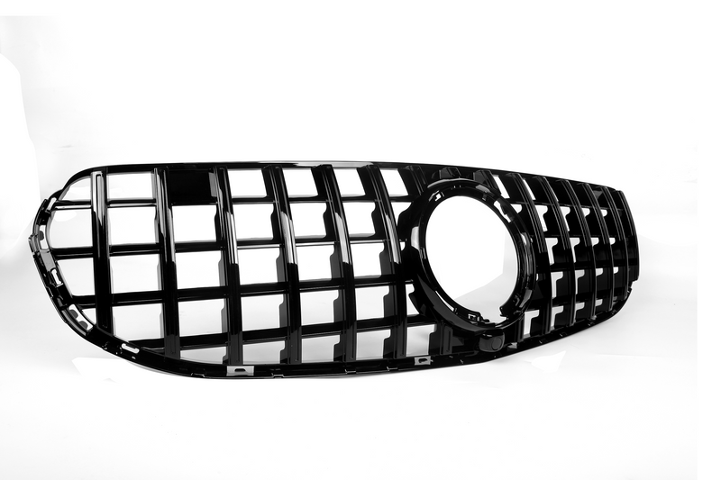 AMG Panamericana Style Grille for Mercedes GLC Class X253/C253 (Without Camera) 19-22 - Black