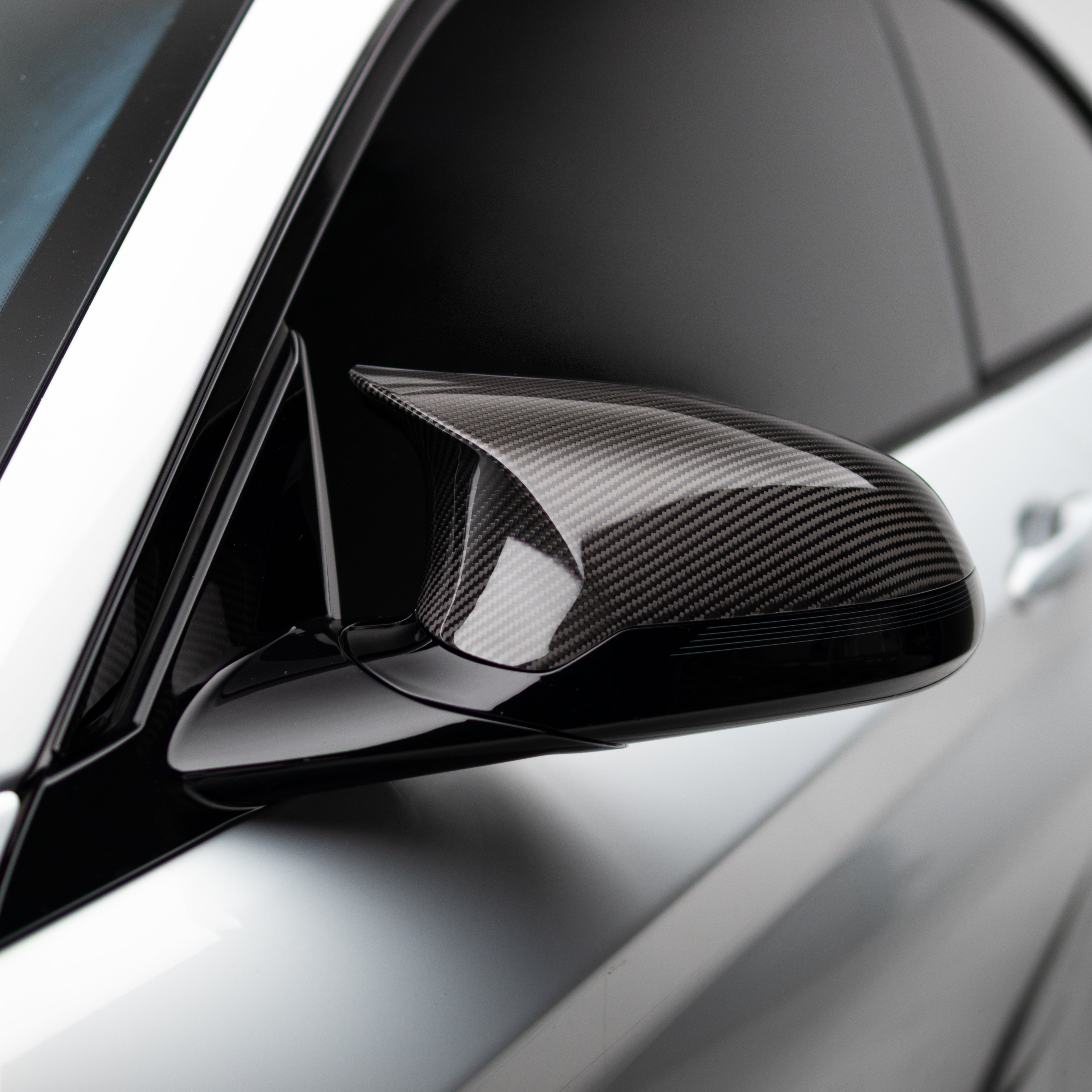 M-Performance Style Pre Pregged Dry Carbon Fiber  Mirrors Caps for BMW M2 Comp F87 / M3 F80 / M4 F82 F83