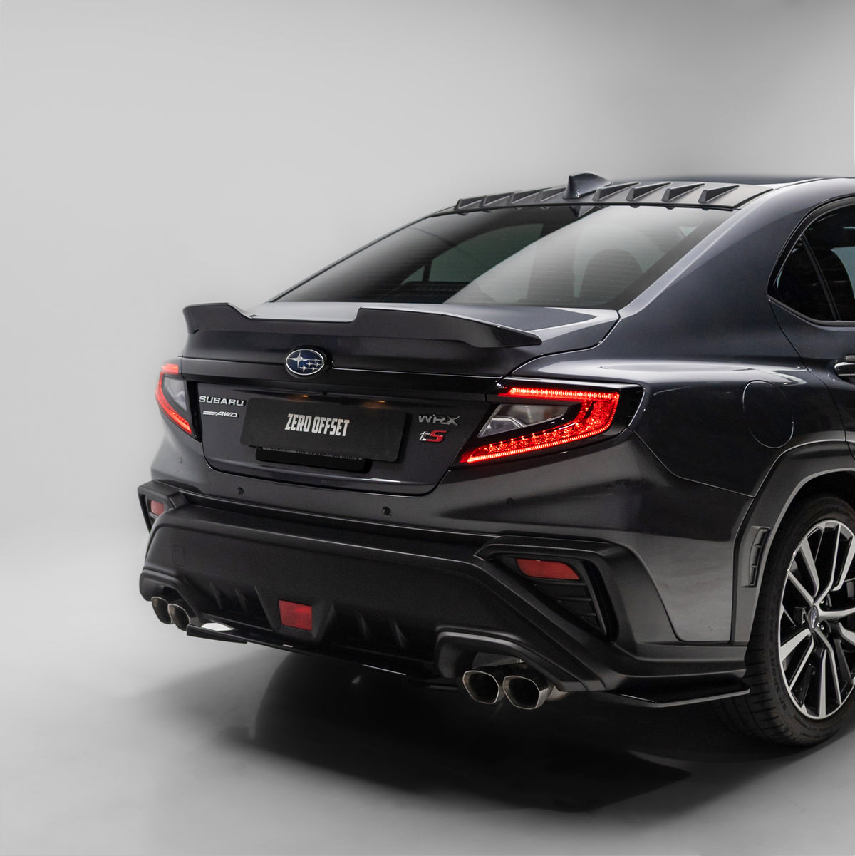Sti Rear Under Spoiler STI Low Profile Style Rear Ducklip Spoiler for Subaru WRX VB Sedan (To