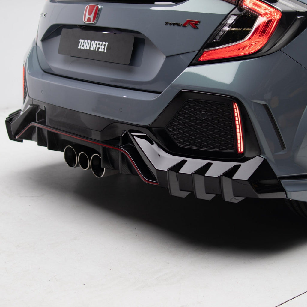 Mugen Style Rear Diffuser & Rear Spats for Honda Civic FK8 (Hatch) 201