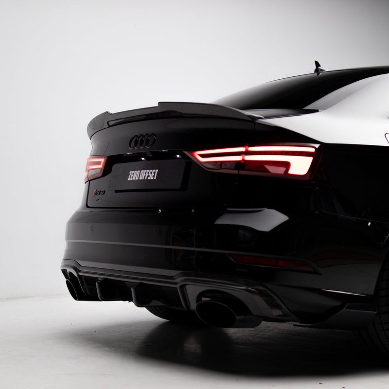 ZO Exclusive Rear Trunk Spoiler for Audi A3/S3/RS3 14-21 (8V) [SEDAN] (Carbon Fibre)