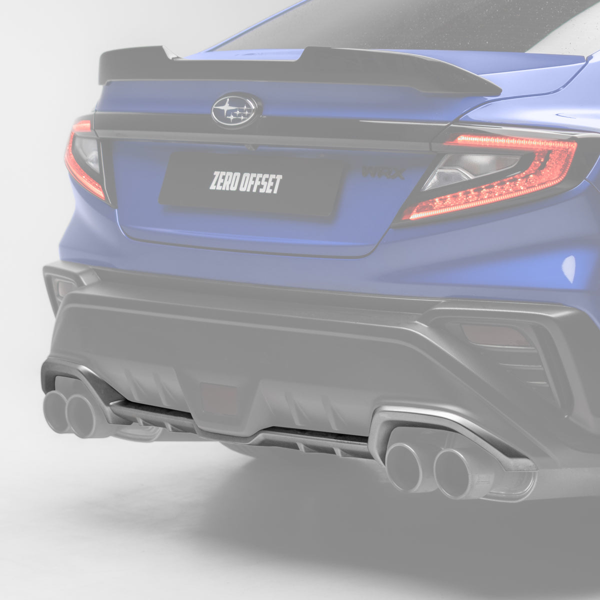 Vb Wrx Rear Diffuser Red STI V2 Style Rear Diffuser for Subaru WRX VB Sedan 2022+