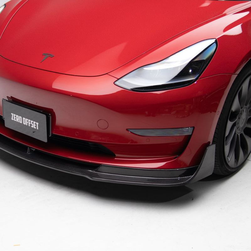 Vorsteiner Style Front Lip (Carbon Fibre) for Tesla Model 3 19-23