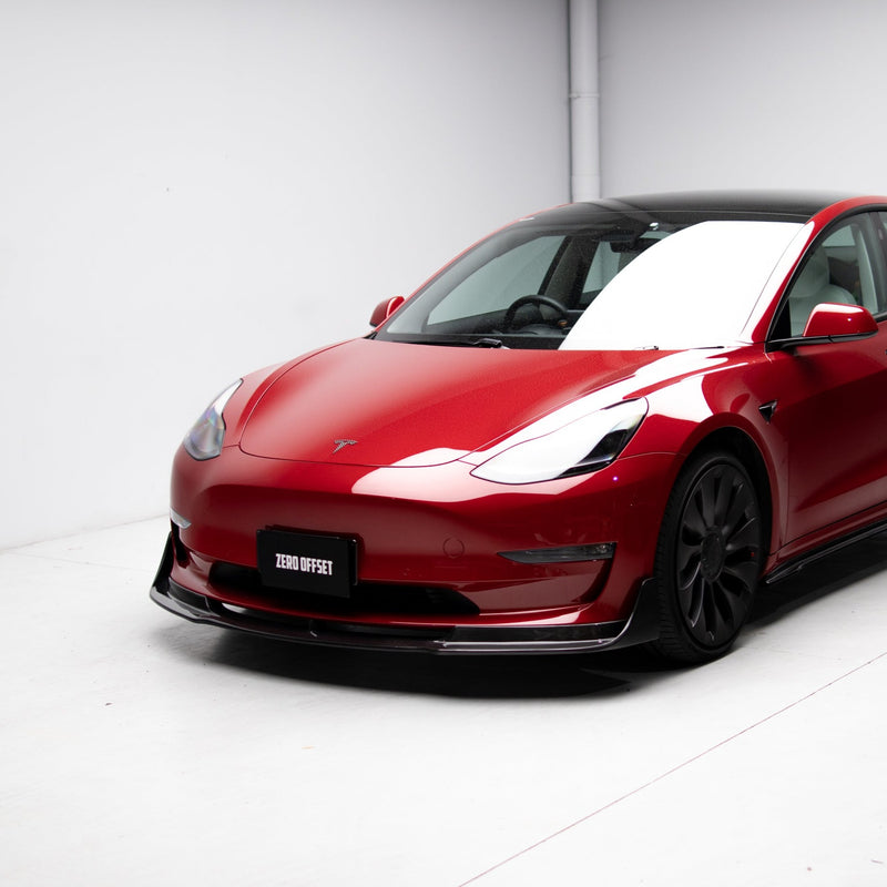 Vorsteiner Style Front Lip (Carbon Fibre) for Tesla Model 3 19-23