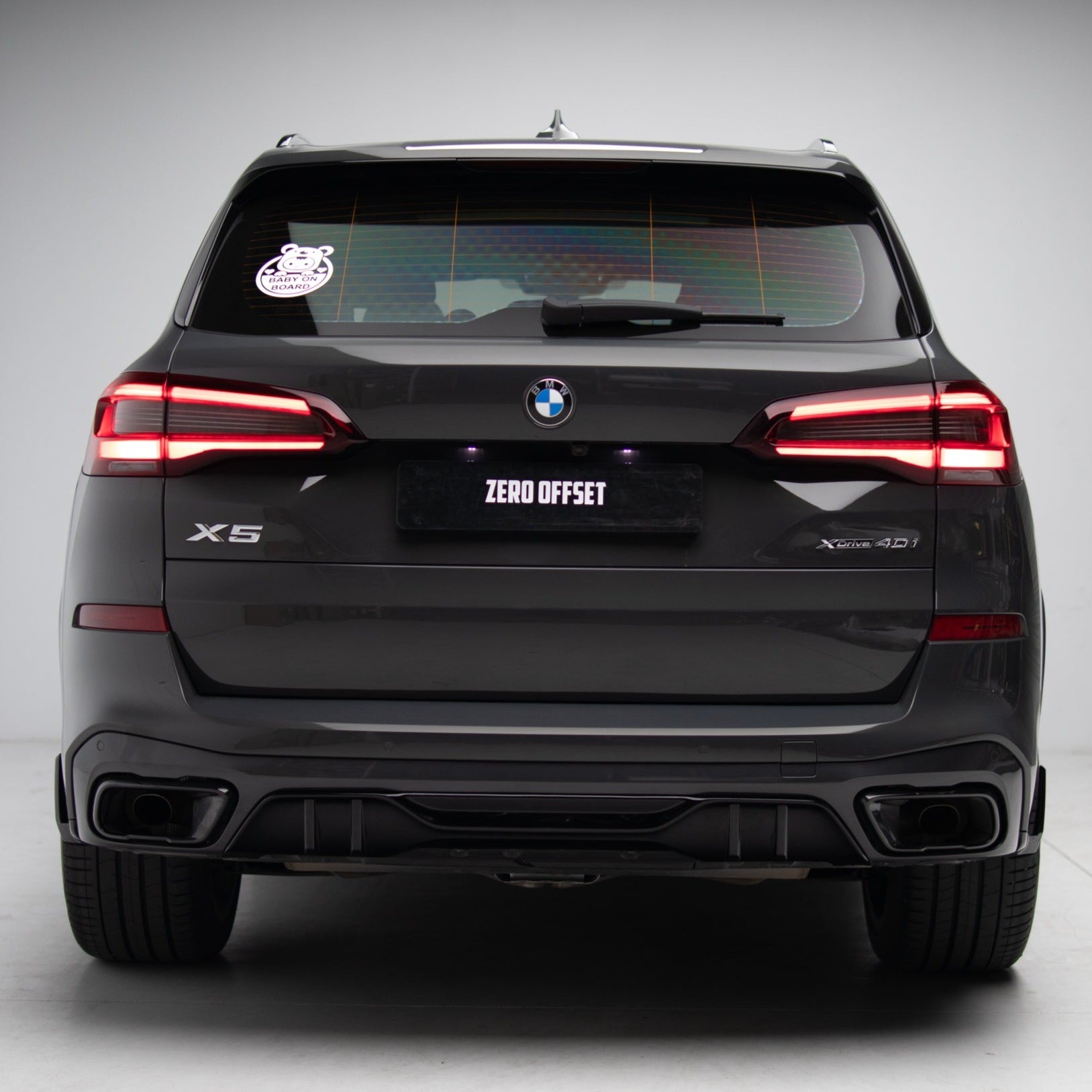 M Performance Style Gloss Black Rear Splitter & Diffuser for BMW X5 G05 Pre LCI 2018-2022