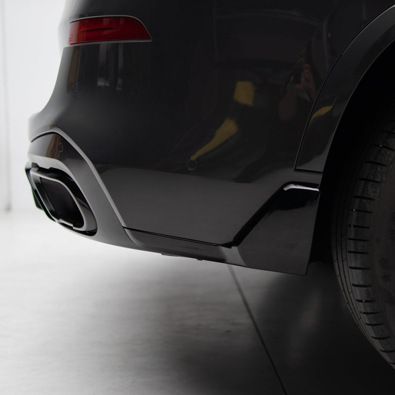 M Performance Style Gloss Black Rear Splitter & Diffuser for BMW X5 G05 Pre LCI 18-22