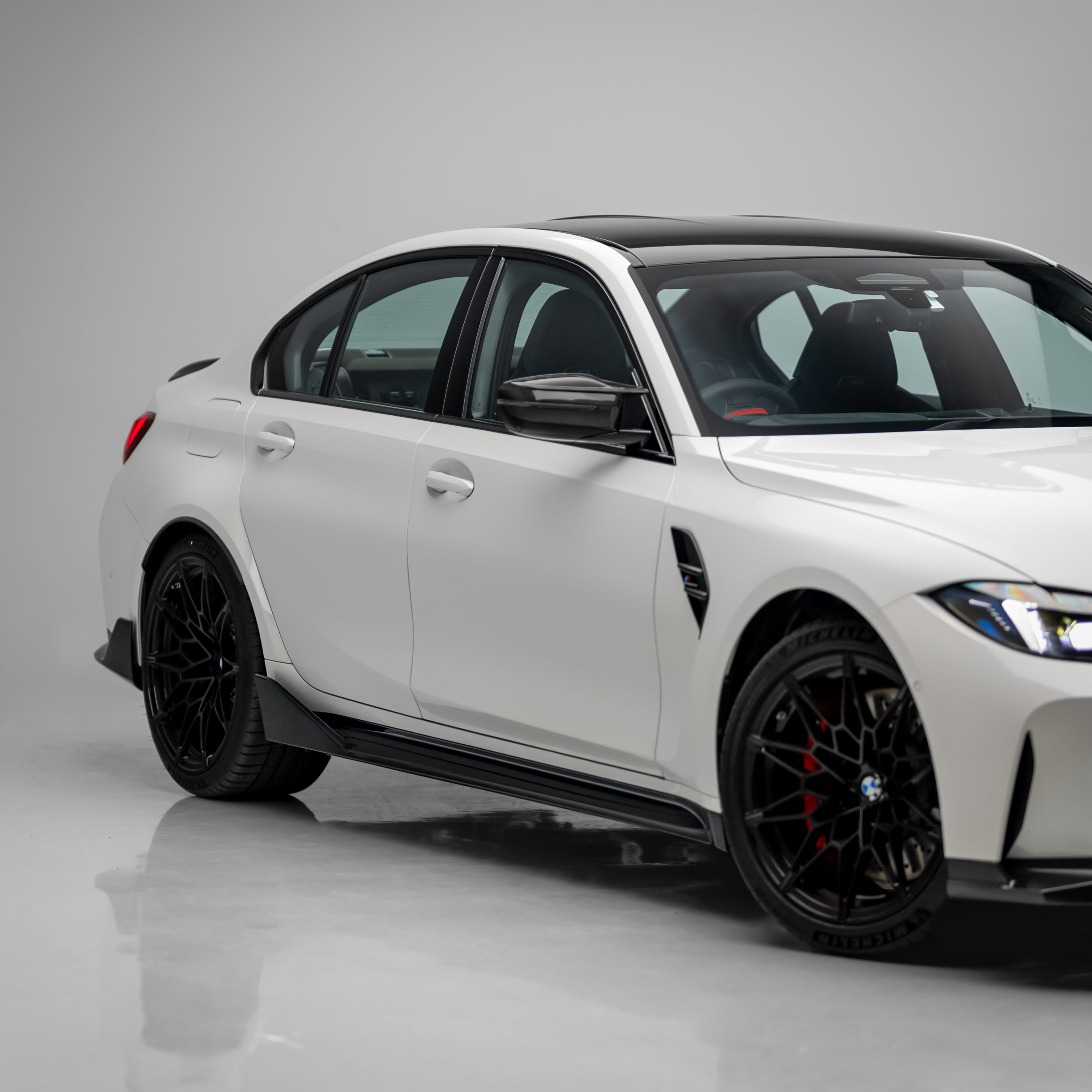 M Performance Style Pre Pregged Dry Carbon Side Skirts for BMW M3 G80 G81 2020+
