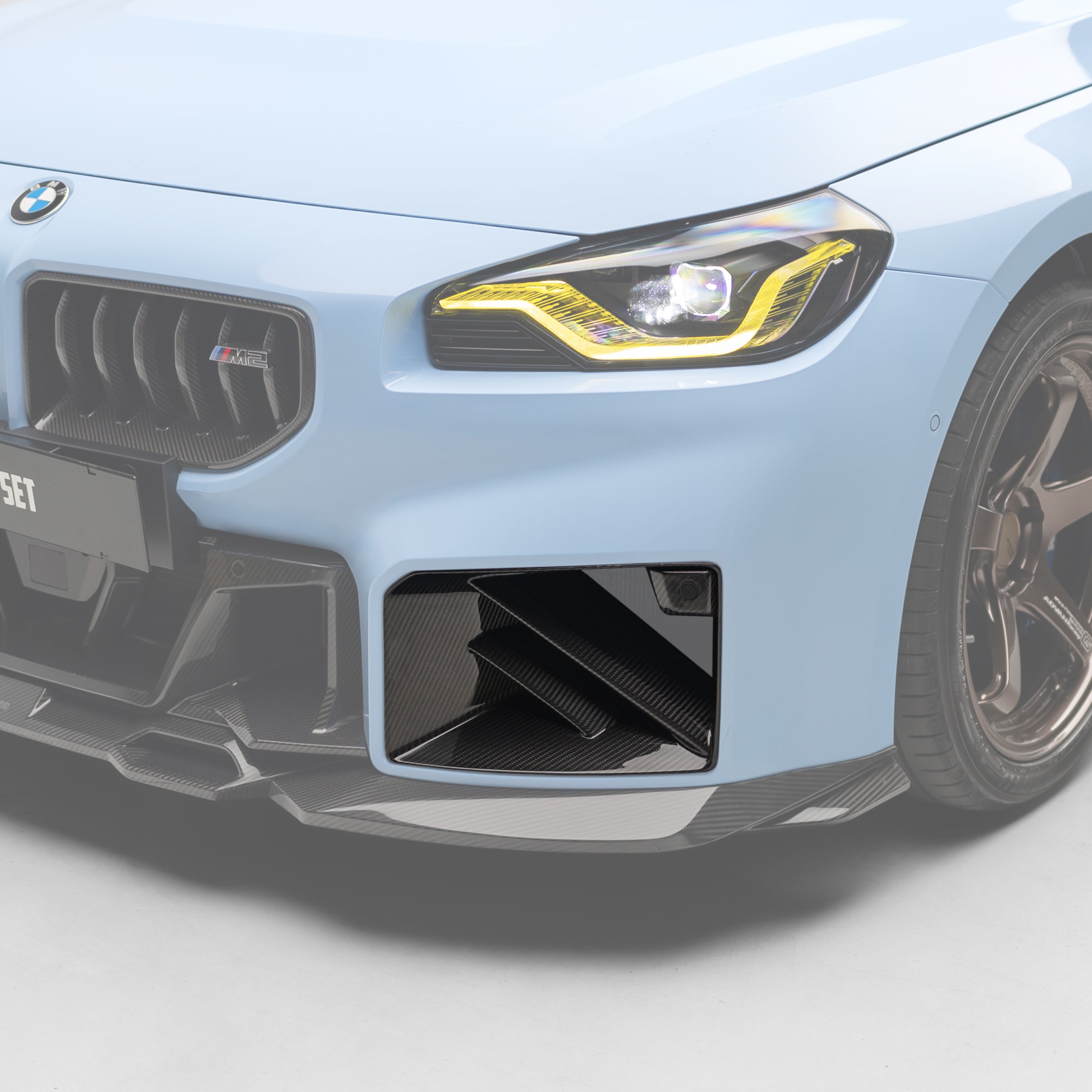 Sooqoo Pre Pregged Dry Carbon Fiber Front Intake Ducts for BMW M2 G87 2023+