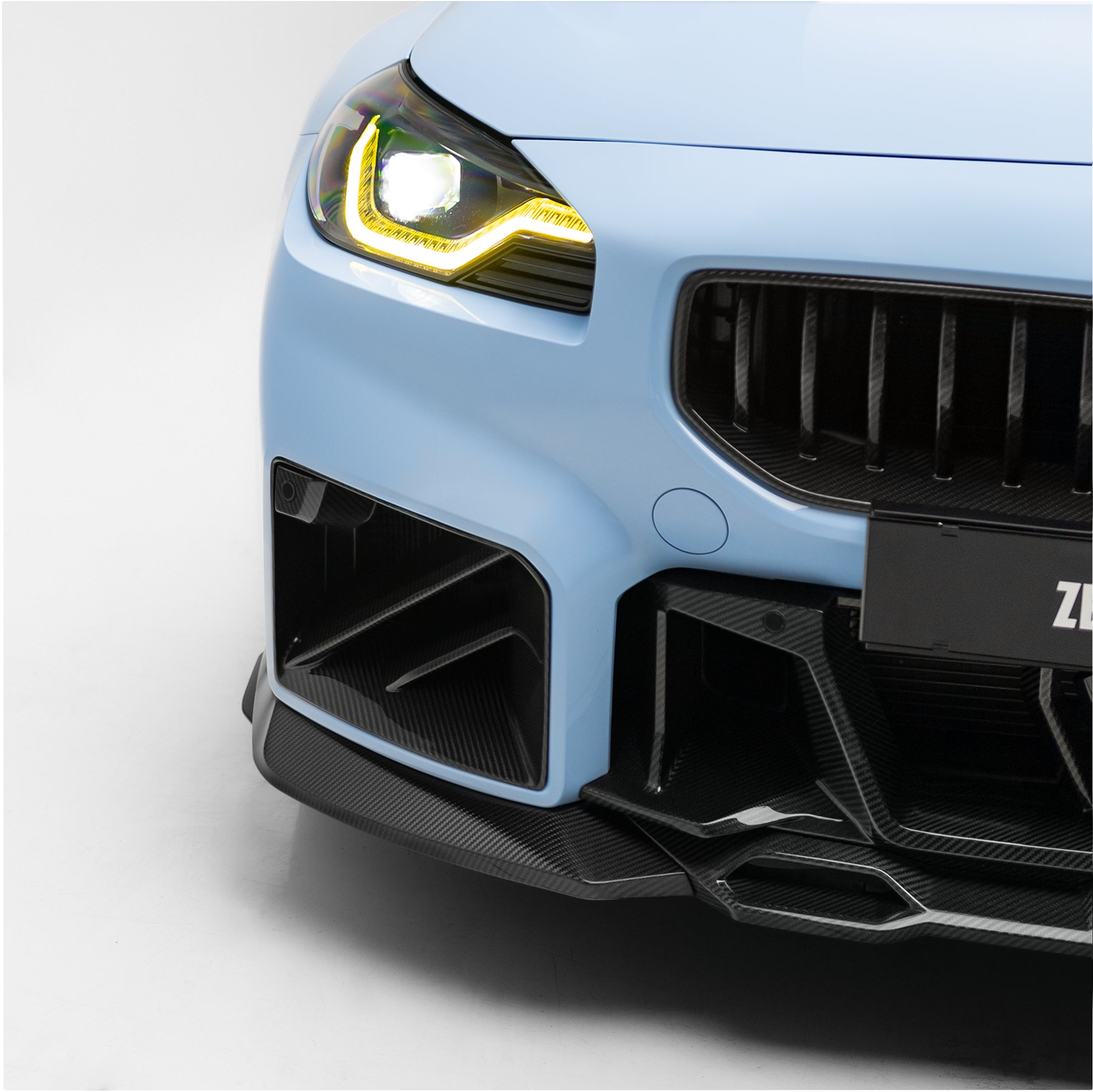 Sooqoo Pre Pregged Dry Carbon Fiber Front Intake Ducts for BMW M2 G87 2023+