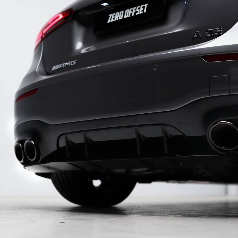 AMG Style Rear Diffuser & Exhaust Tips for Mercedes A Class W177 Hatchback 19+