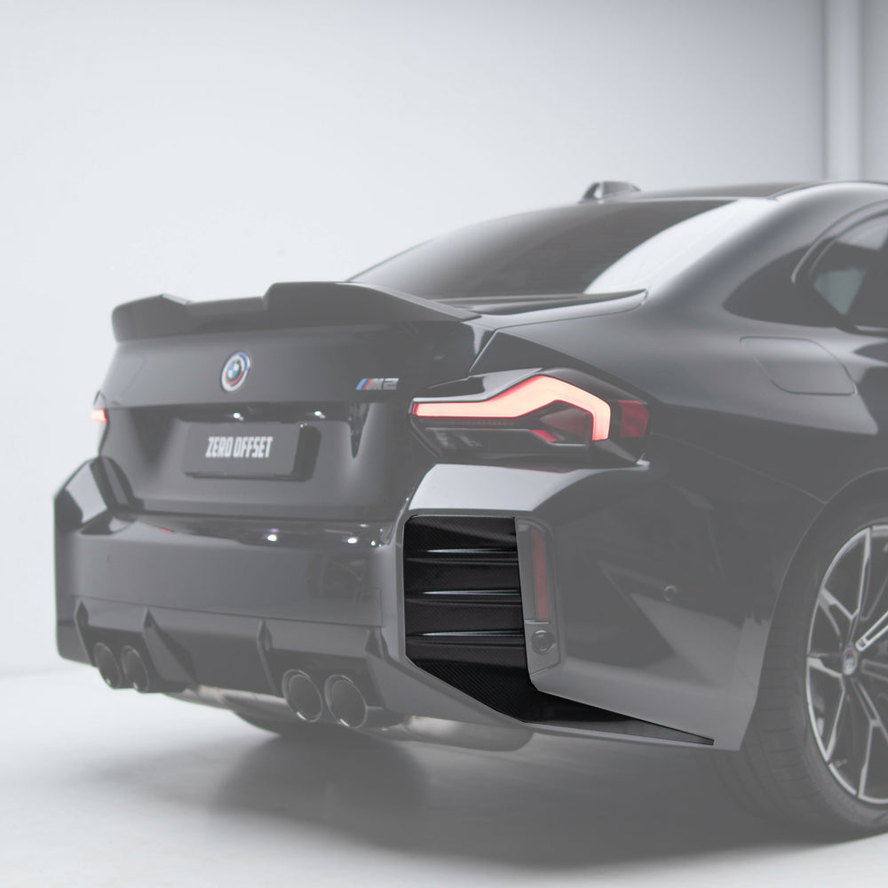 M Performance Style Pre Pregged Dry Carbon Fiber Rear Bumper Trim for