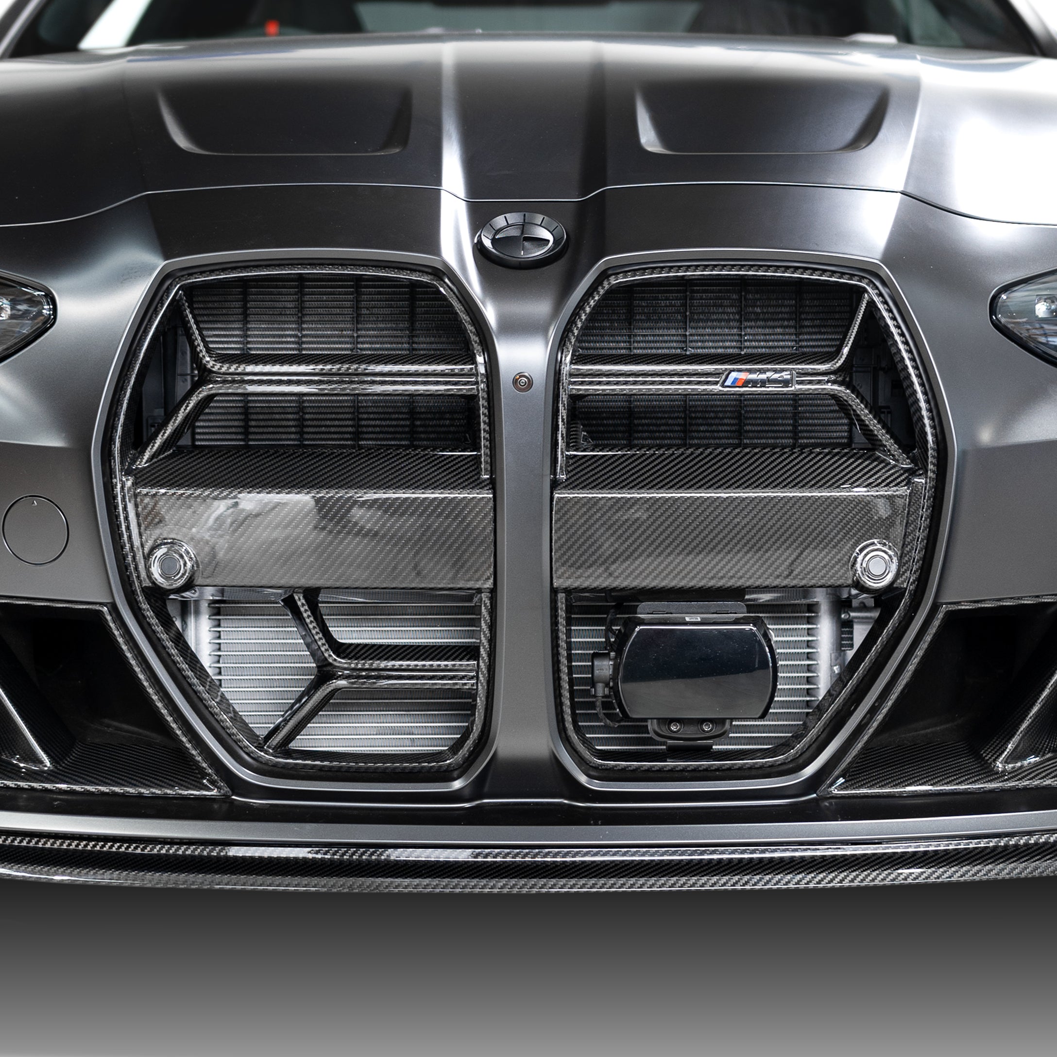 OEM Style Pre Pregged Dry Carbon Crash Bar Foam Cover for BMW M3 G80 G81 / M4 G82 G83 with ACC 2020+