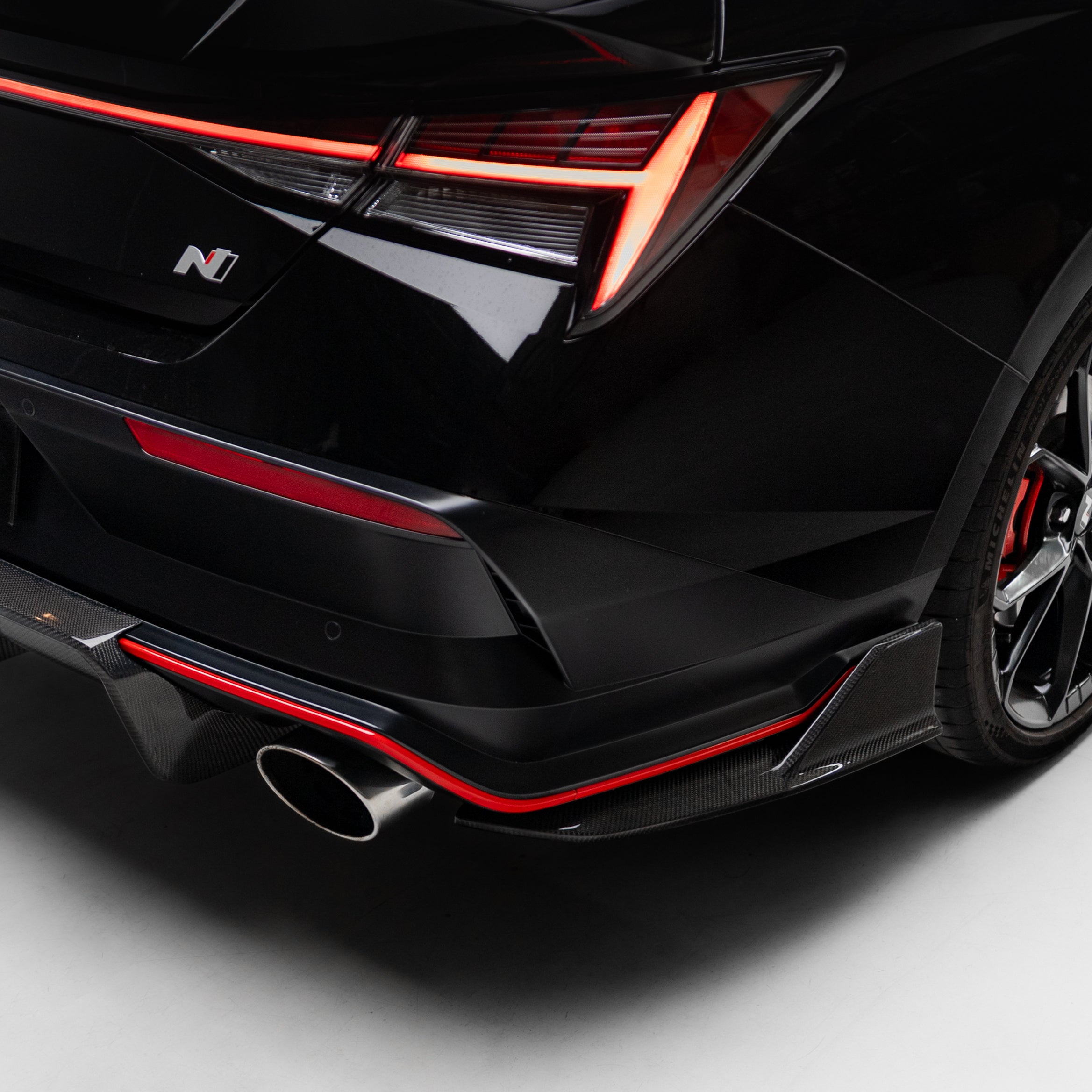 Carbon Fiber Rear Diffuser for Hyundai i30N Sedan / Elantra N Facelift 2024+