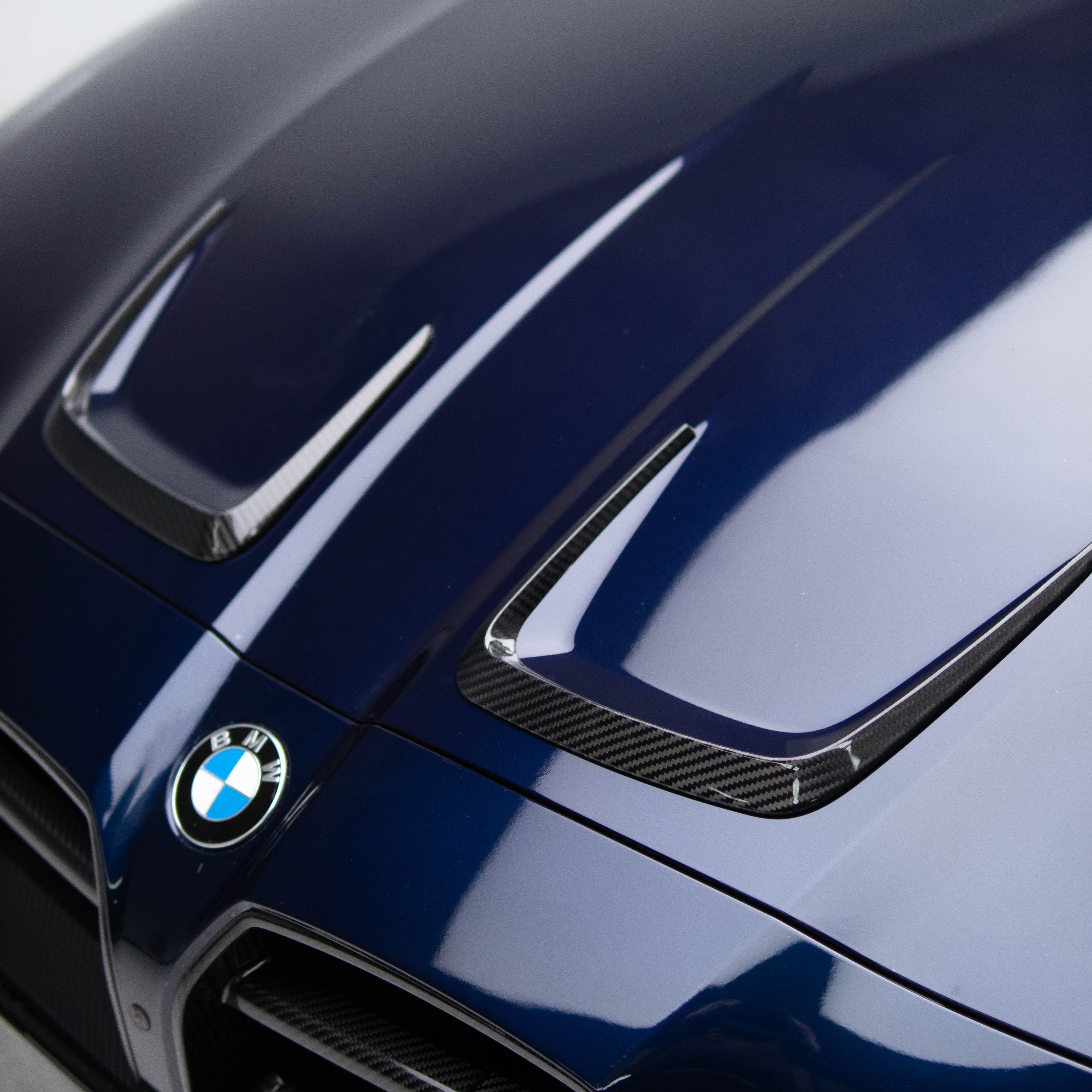 Sooqoo Pre Pregged Dry Carbon Hood Vent Trim for BMW M3 G80 G81 / M4 G82 G83 2020+