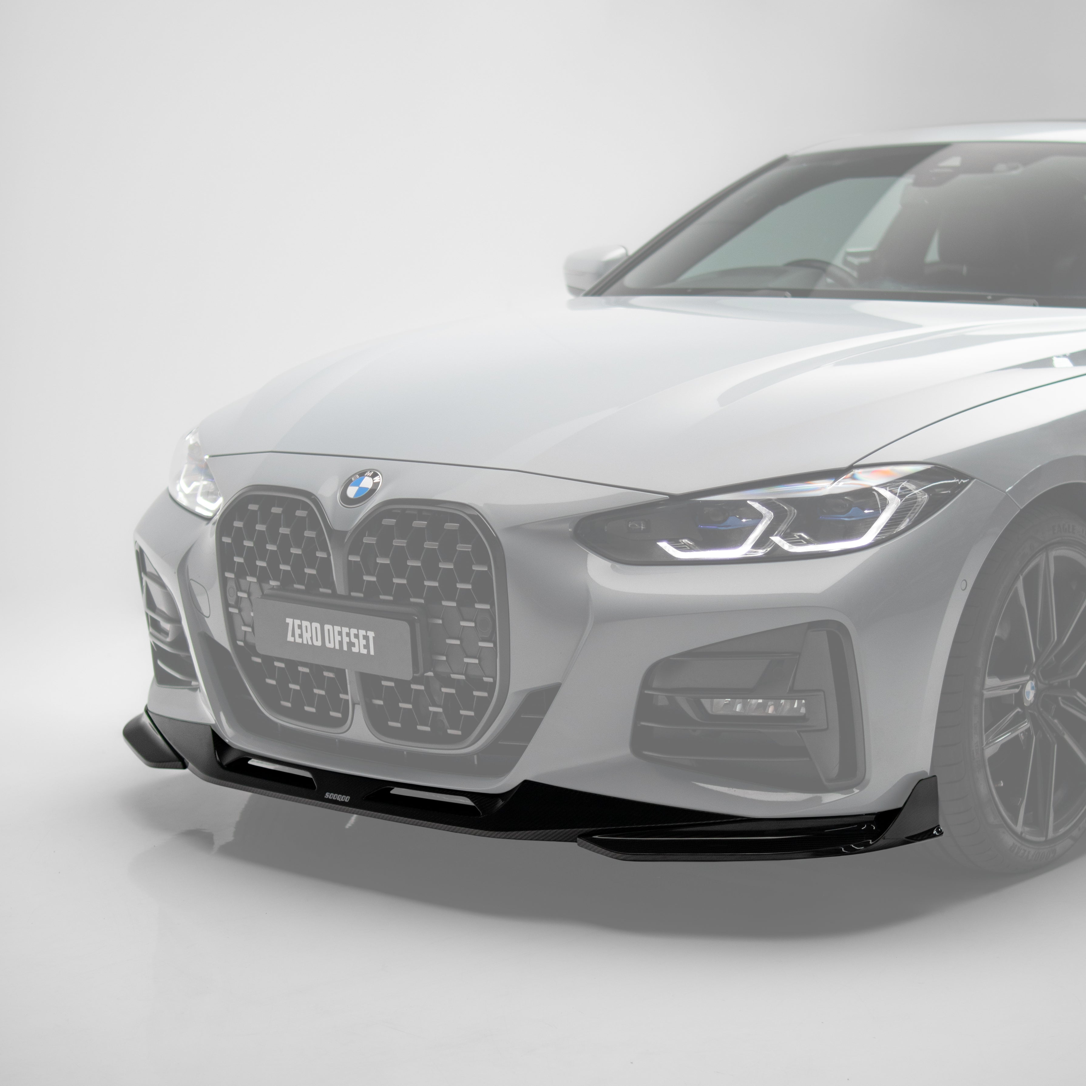 Sooqoo Pre Pregged Dry Carbon Fiber Front Lip for BMW 4 Series G22 G23 2020+