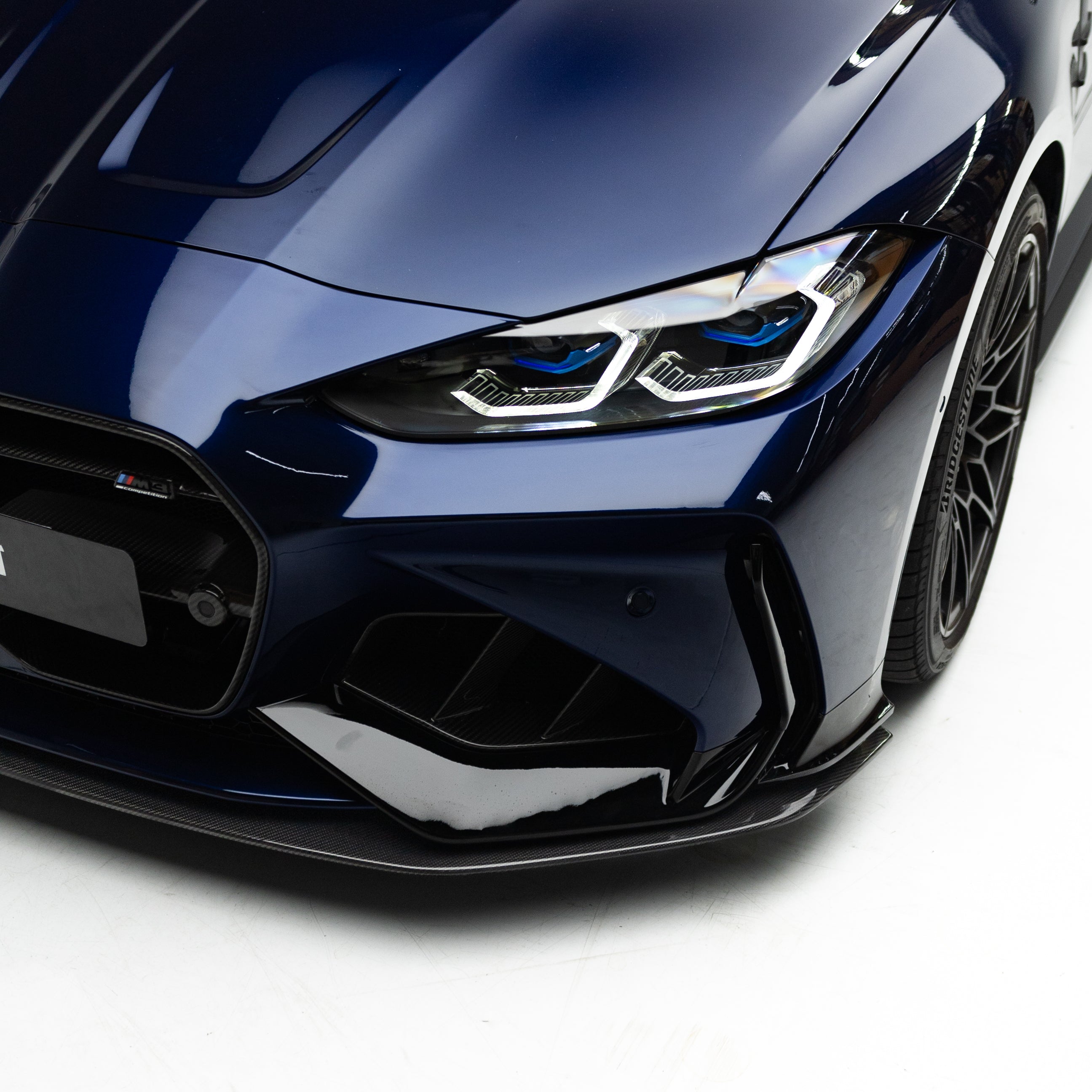BMW G80 G81 M3 / G82 G83 M4 Dry Carbon Fiber Front Lip for Adro Front Bumper 2020+