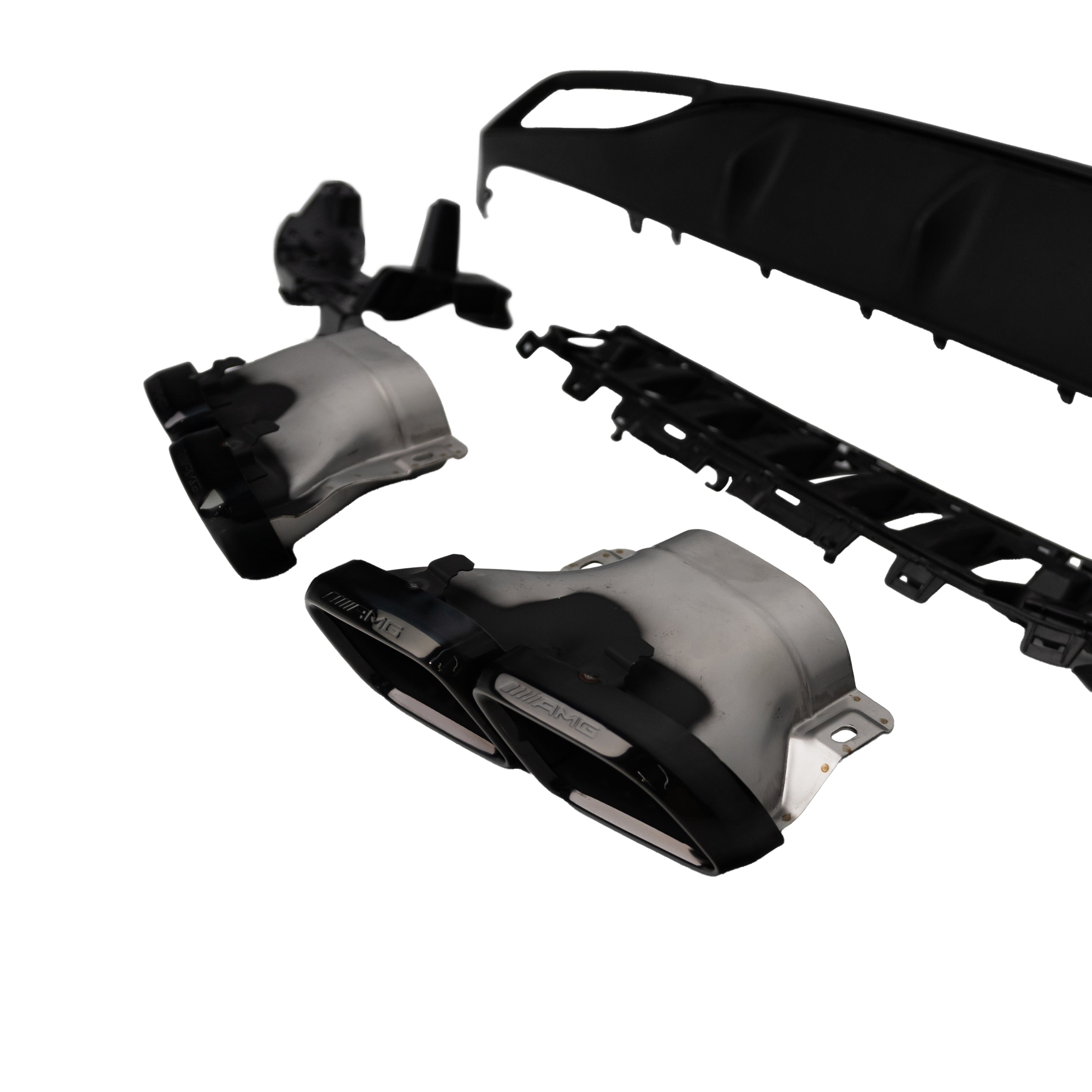 AMG Style Rear Diffuser & Exhaust Tips for Mercedes-Benz C Class W205 Sedan / S205 Wagon 2019-2022