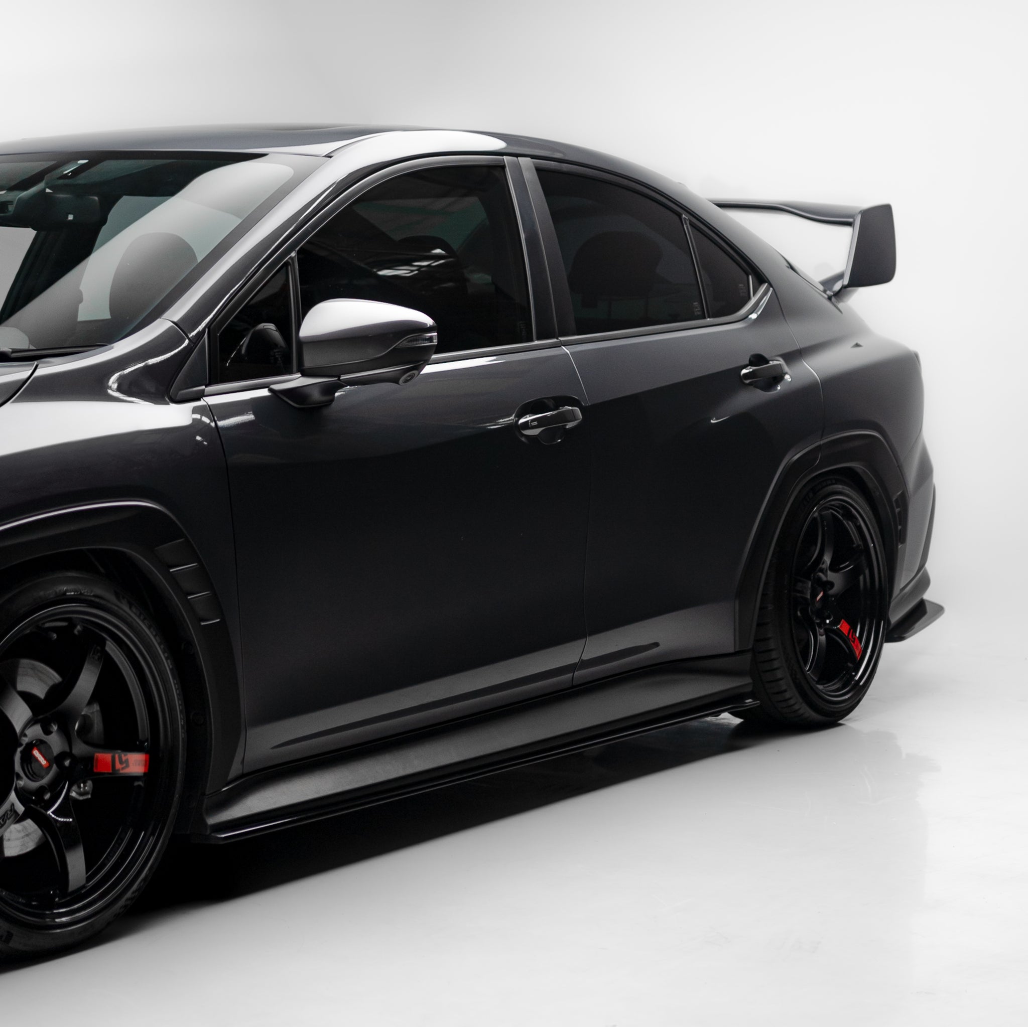 2022+ Subaru WRX VB - OE STI Style Side Skirts - Cherry Red