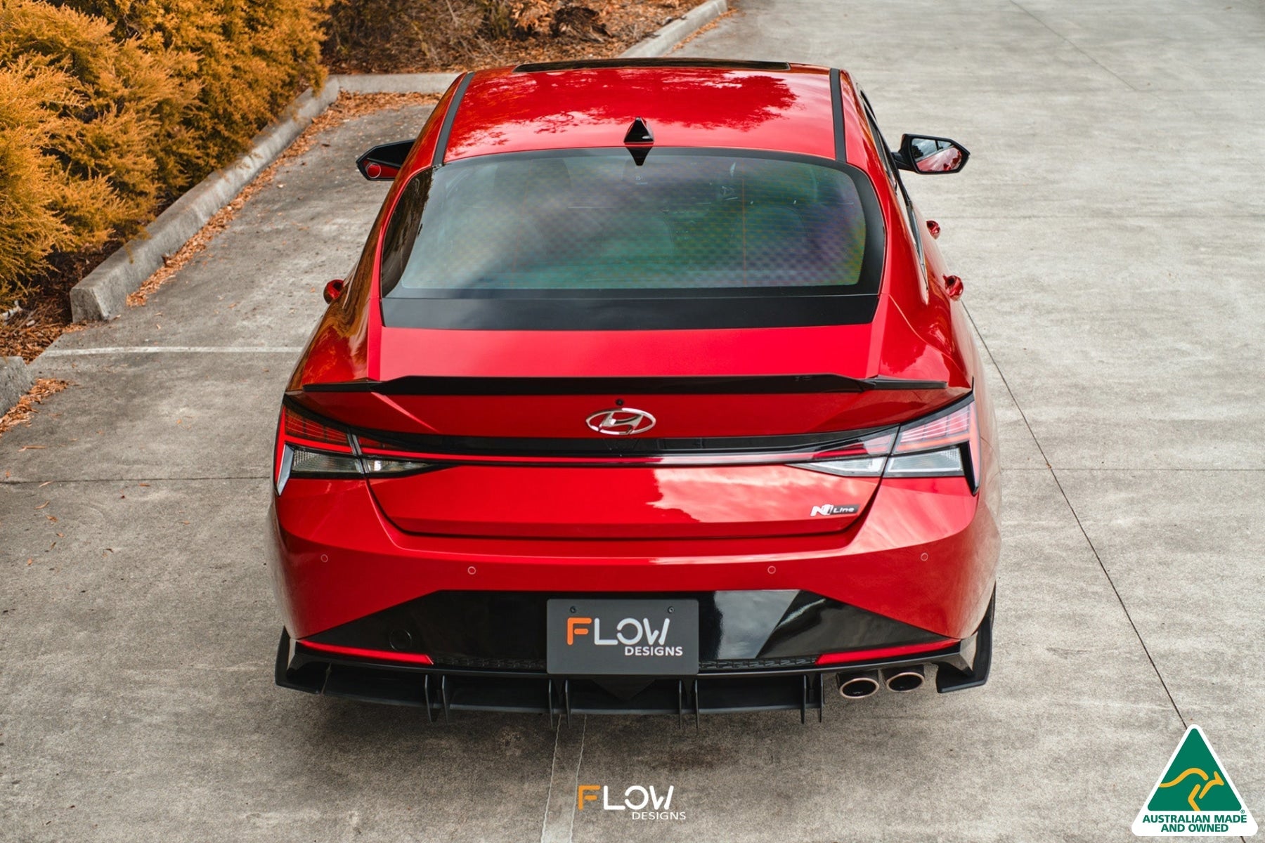 DEMO STOCK - CN7 i30 N Line Sedan 2020 - 2022 Rear Spats (Pair) - GLOSS BLACK