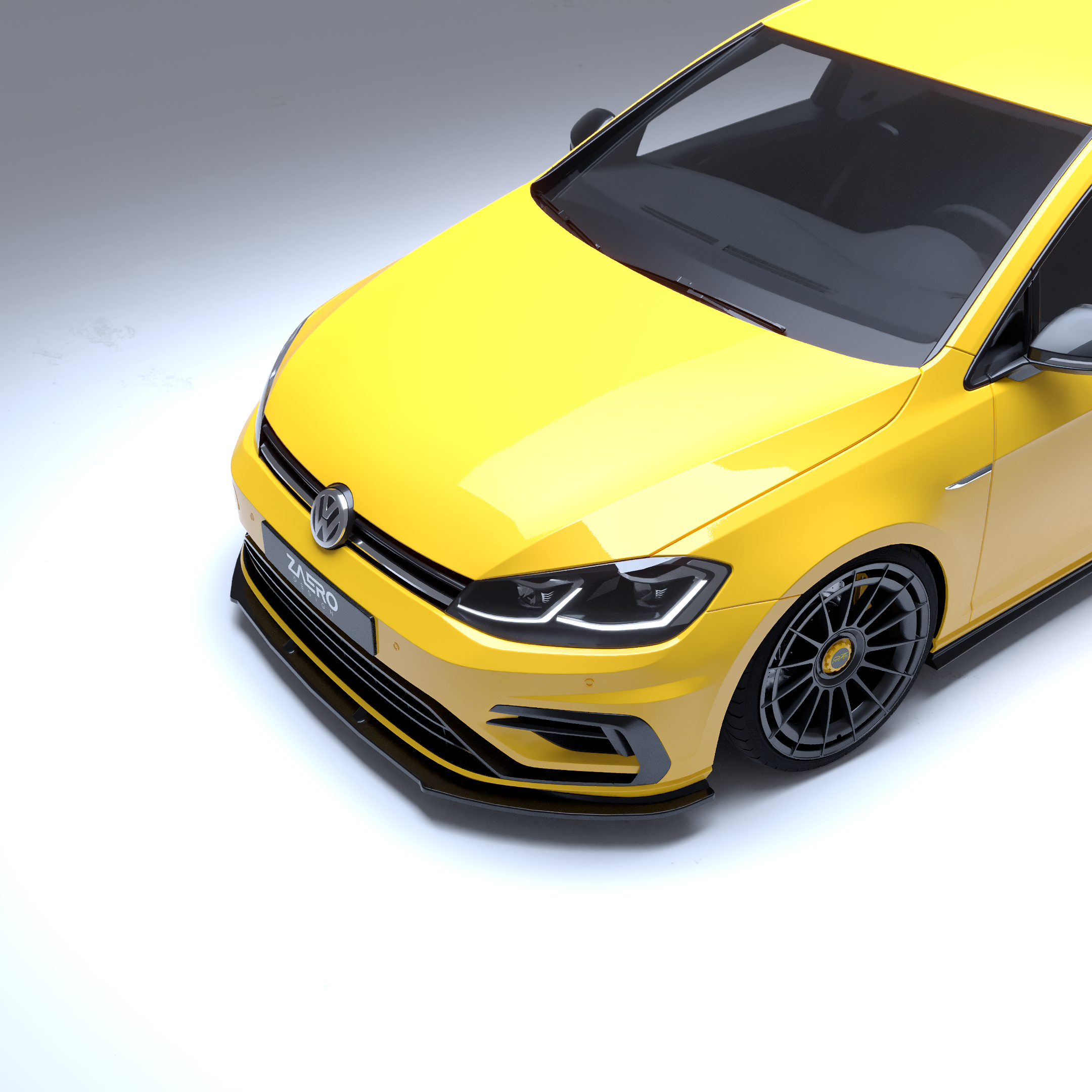 EVO-1 Front Lip/Splitter for Volkswagen Golf MK7.5R 2018-2021