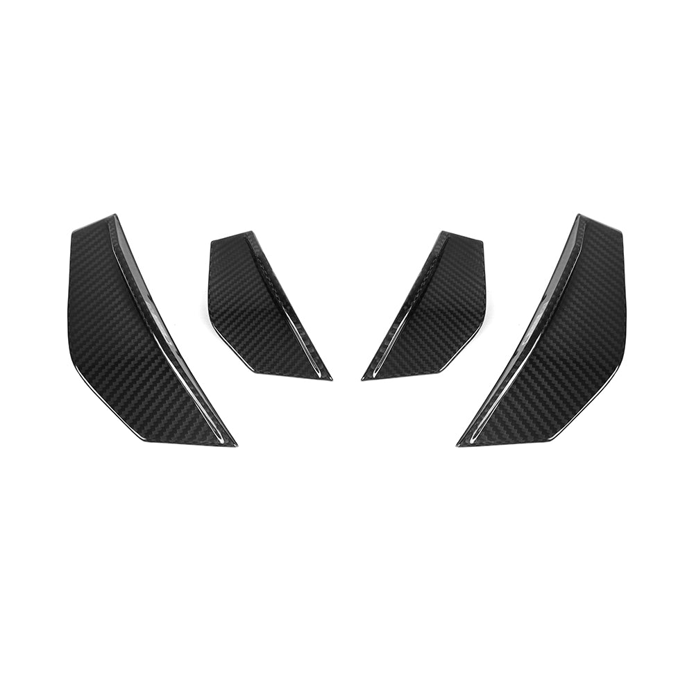 Sooqoo Pre Pregged Dry Carbon Fiber Front Side Canard for BMW M2 F87 2014-2022