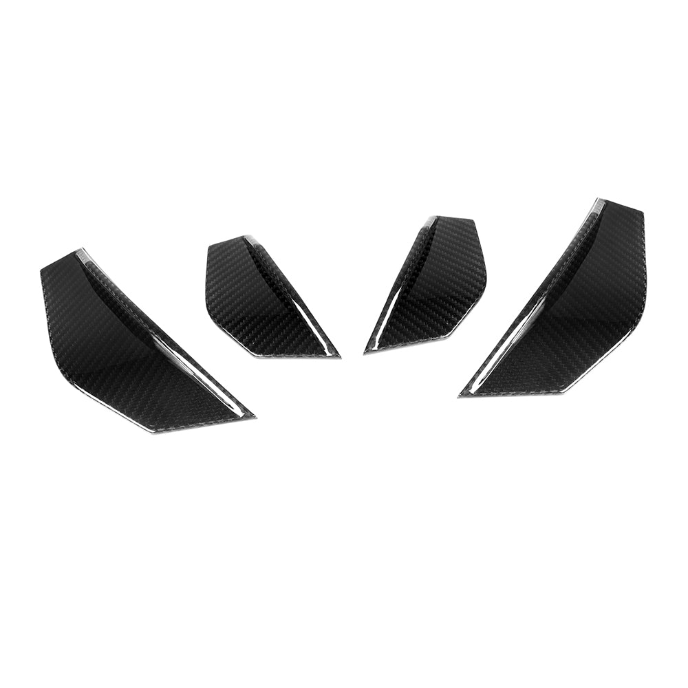 Sooqoo Pre Pregged Dry Carbon Fiber Front Side Canard for BMW M2 F87 2014-2022