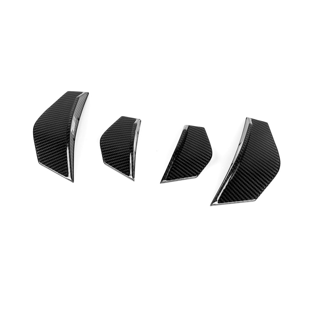 Sooqoo Pre Pregged Dry Carbon Fiber Front Side Canard for BMW M2 F87 2014-2022