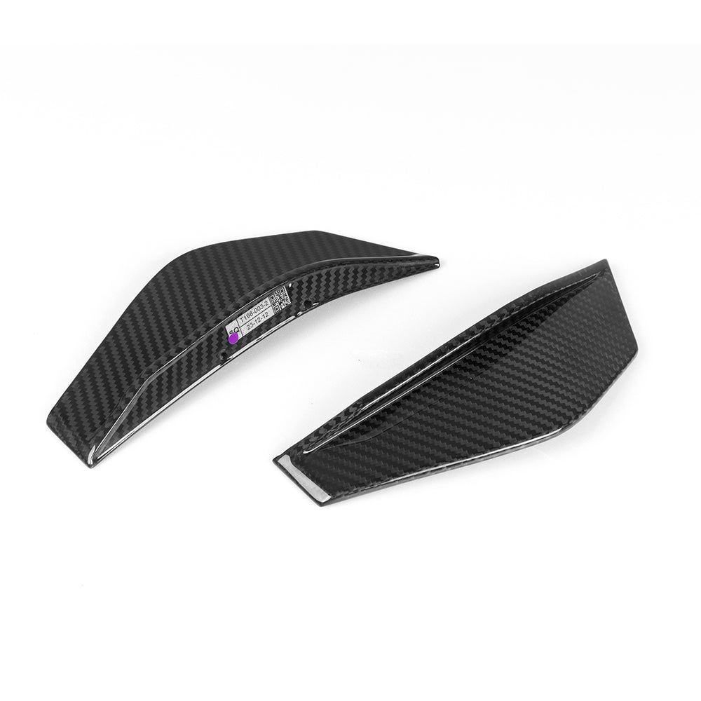 Sooqoo Pre Pregged Dry Carbon Fiber Front Side Canard for BMW M2 F87 2014-2022