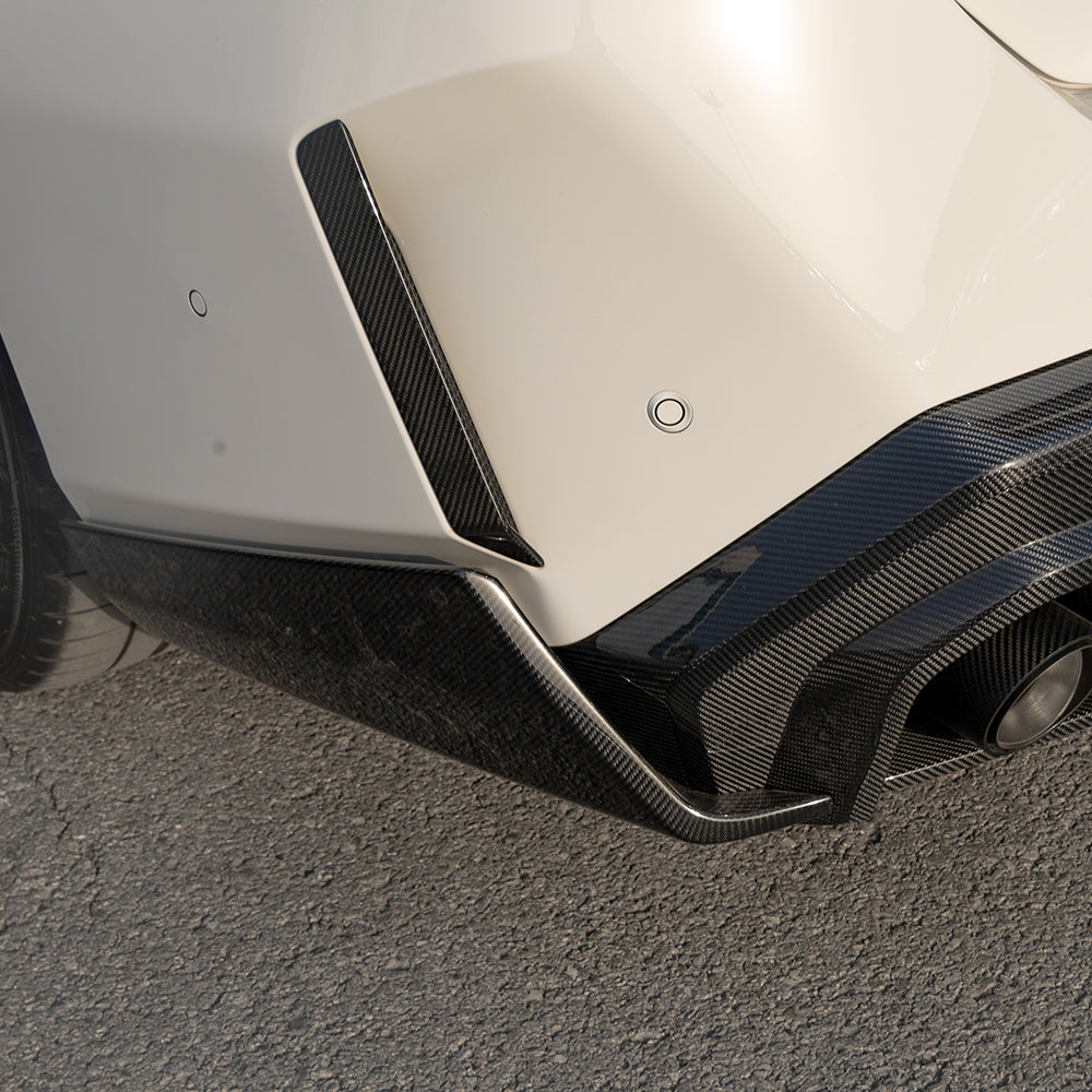 Sooqoo Pre Pregged Dry Carbon Fiber Reflective Strips Cover Trim for BMW M5 G90 2024+